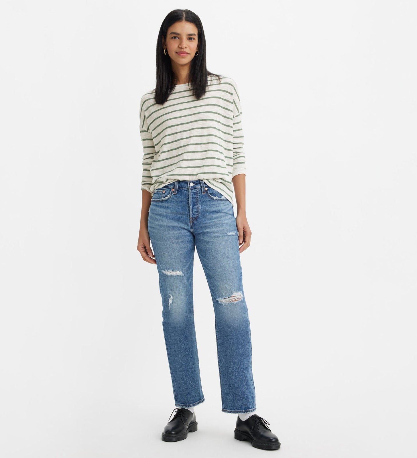 levi's® 直腳牛仔褲 | 女裝 3496402052428 Neither Here Nor There - Medium Indigo - Worn In – Levi's 香港