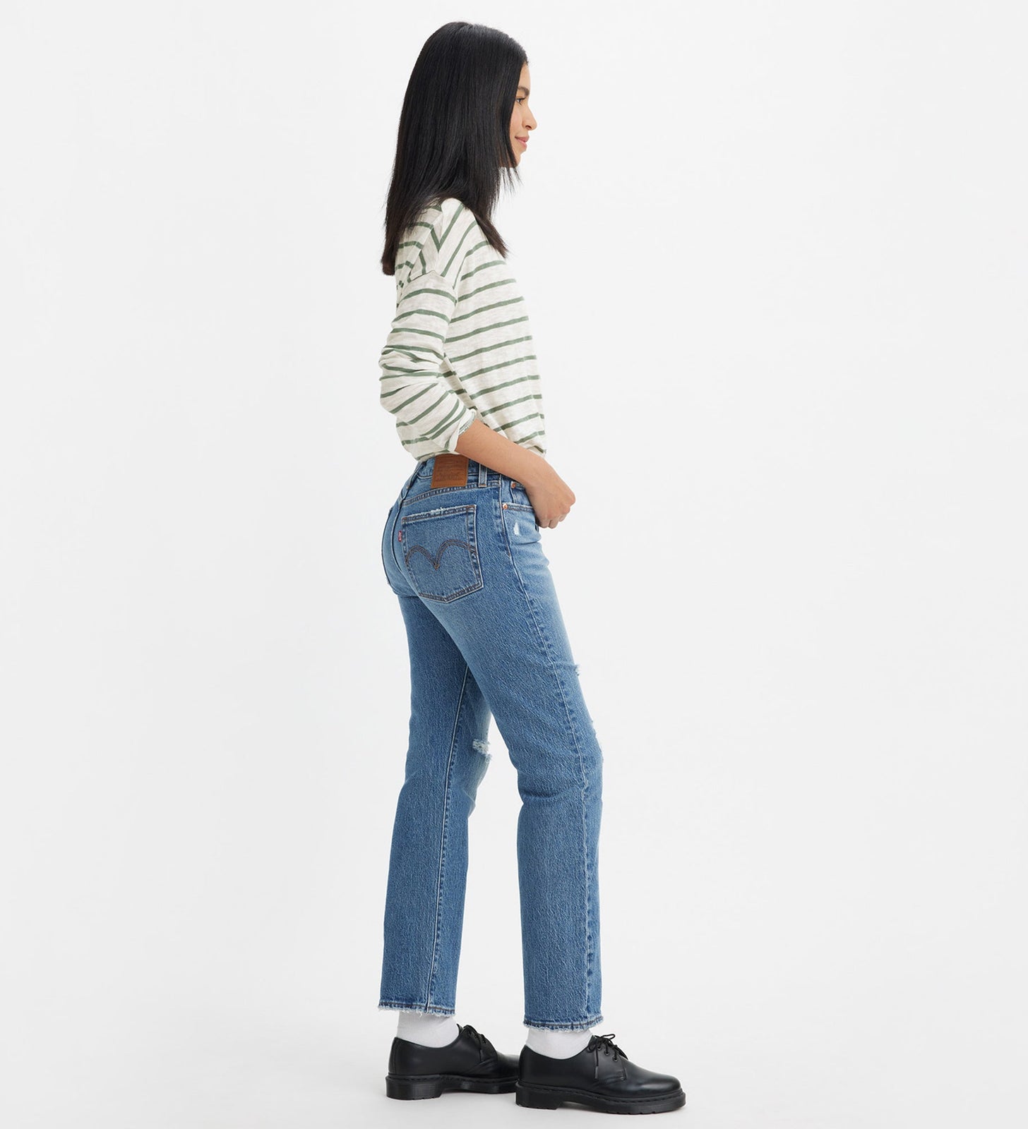 levi's® 直腳牛仔褲 | 女裝 3496402052428 Neither Here Nor There - Medium Indigo - Worn In – Levi's 香港