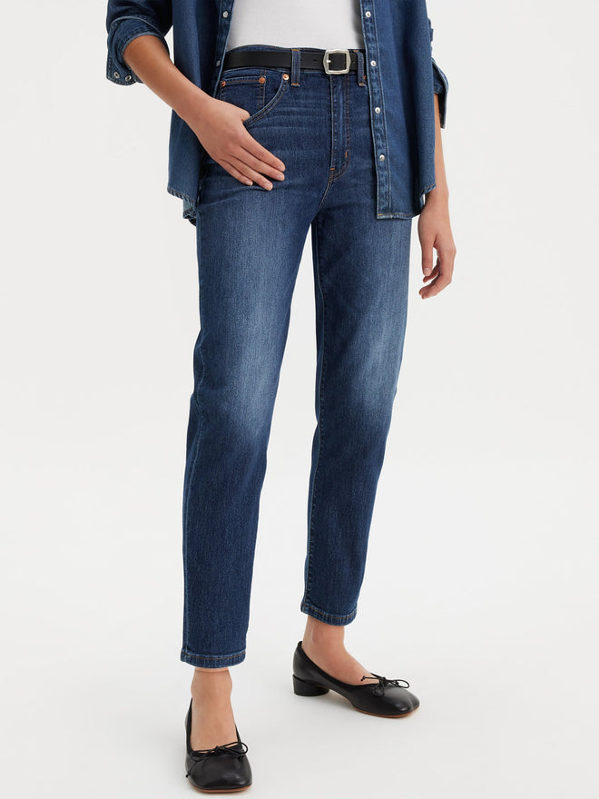 levi's® women's high-rise boyfriend jeans 8587301302427 Cool I Am In Paradise - Dark Indigo - Worn In  – Levi's Hong Kong