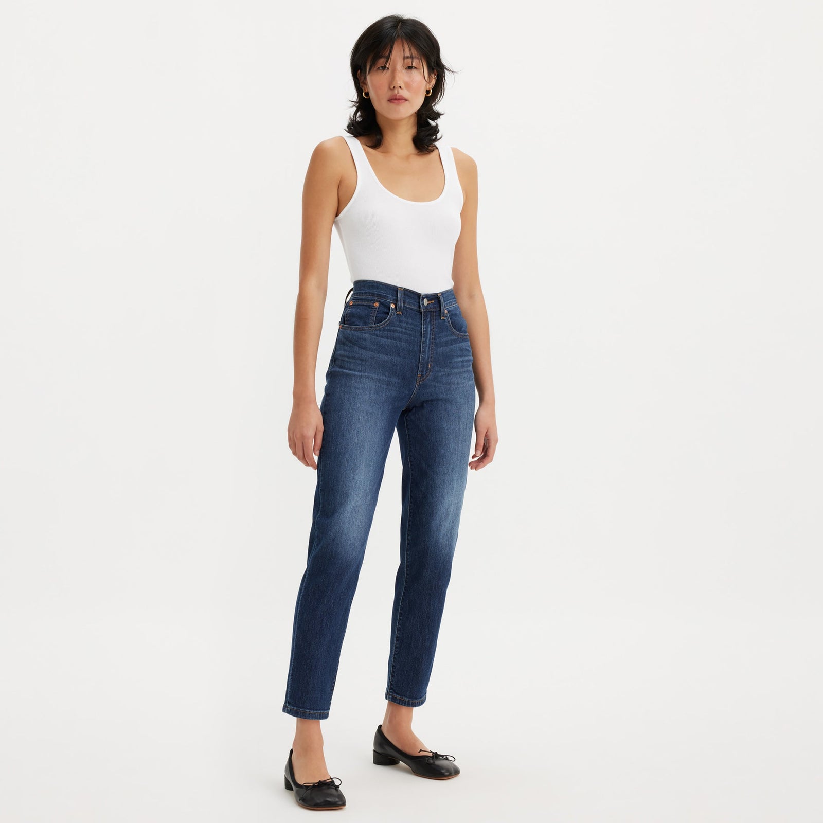 levi's® women's high-rise boyfriend jeans 8587301302427 Cool I Am In Paradise - Dark Indigo - Worn In – Levi's Hong Kong