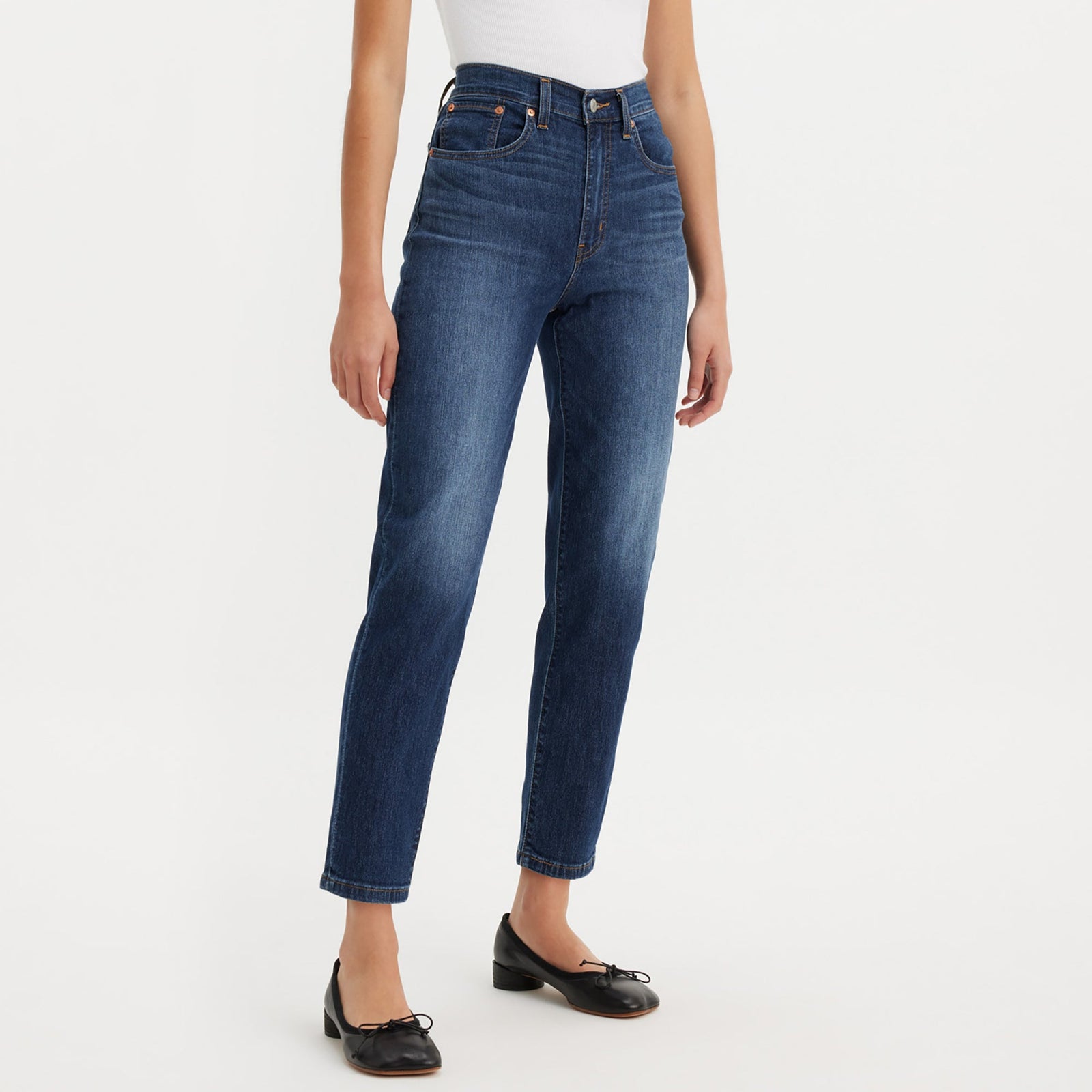 levi's® women's high-rise boyfriend jeans 8587301302427 Cool I Am In Paradise - Dark Indigo - Worn In – Levi's Hong Kong