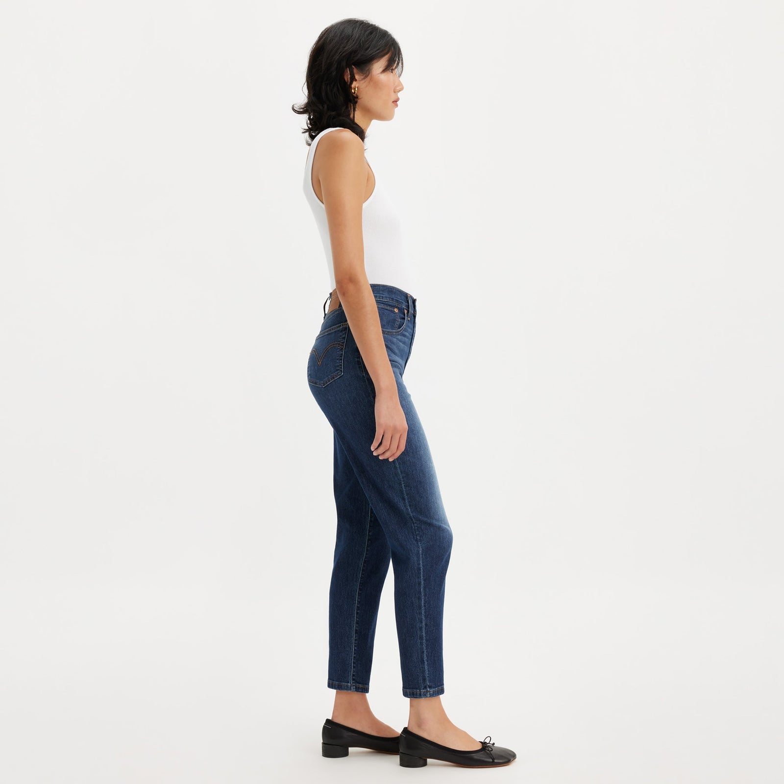 levi's® women's high-rise boyfriend jeans 8587301302427 Cool I Am In Paradise - Dark Indigo - Worn In – Levi's Hong Kong