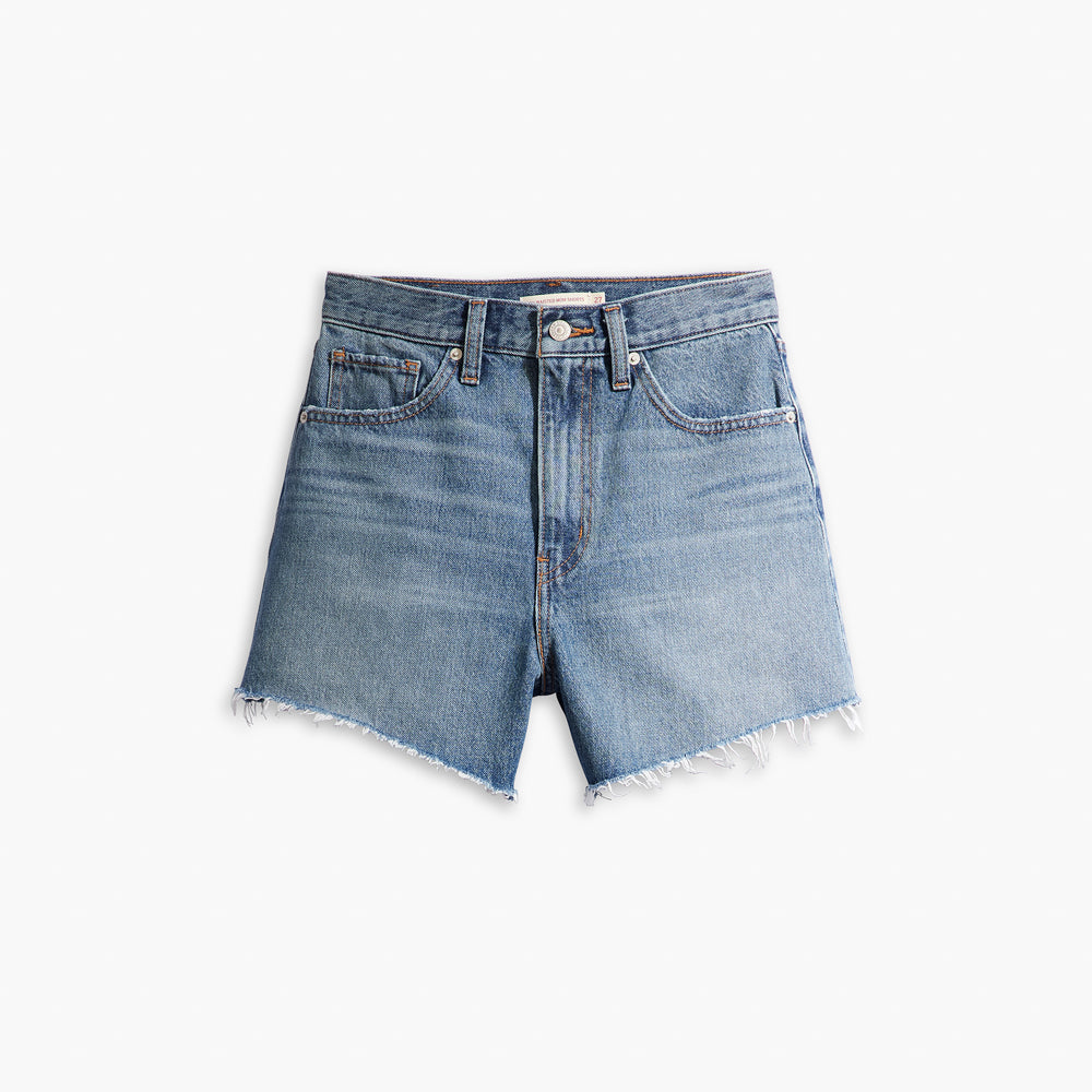 levi's® 高腰牛仔短褲 | 女裝 A1965003025- Medium Indigo – Levi's 香港