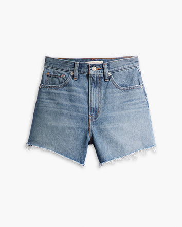 levi's® 高腰牛仔短褲 | 女裝 A1965003024- Medium Indigo  – Levi's 香港