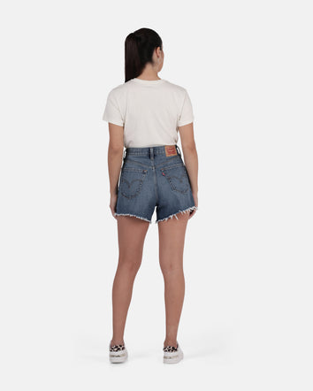 levi's® 高腰牛仔短褲 | 女裝 A1965003024- Medium Indigo  – Levi's 香港