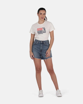 levi's® 高腰牛仔短褲 | 女裝 A1965003024- Medium Indigo  – Levi's 香港