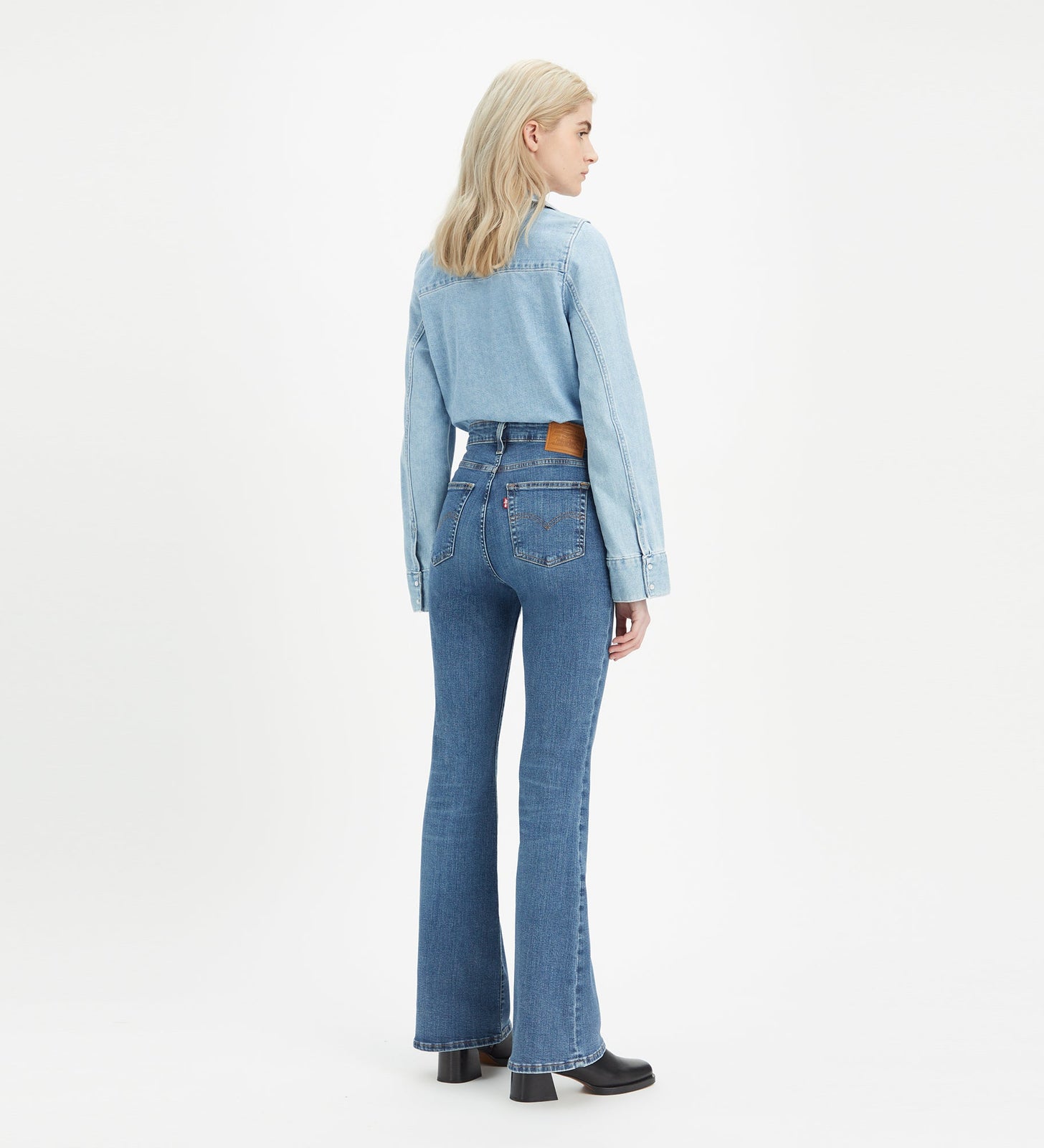levi's® 726 高腰喇叭牛仔褲 | 女裝 A341000262430 Blue Wave Mid – Levi's 香港