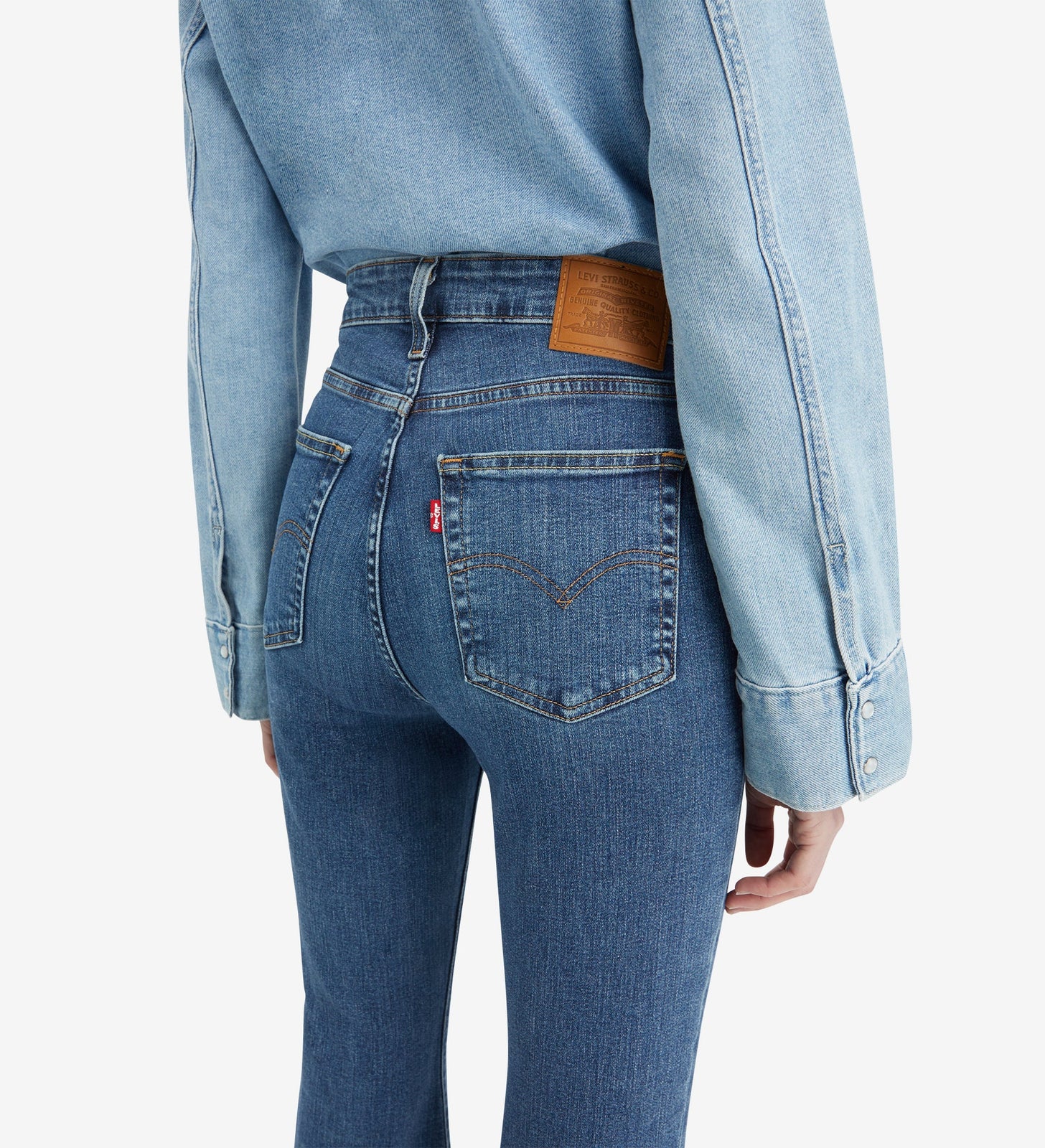 levi's® 726 高腰喇叭牛仔褲 | 女裝 A341000262430 Blue Wave Mid – Levi's 香港