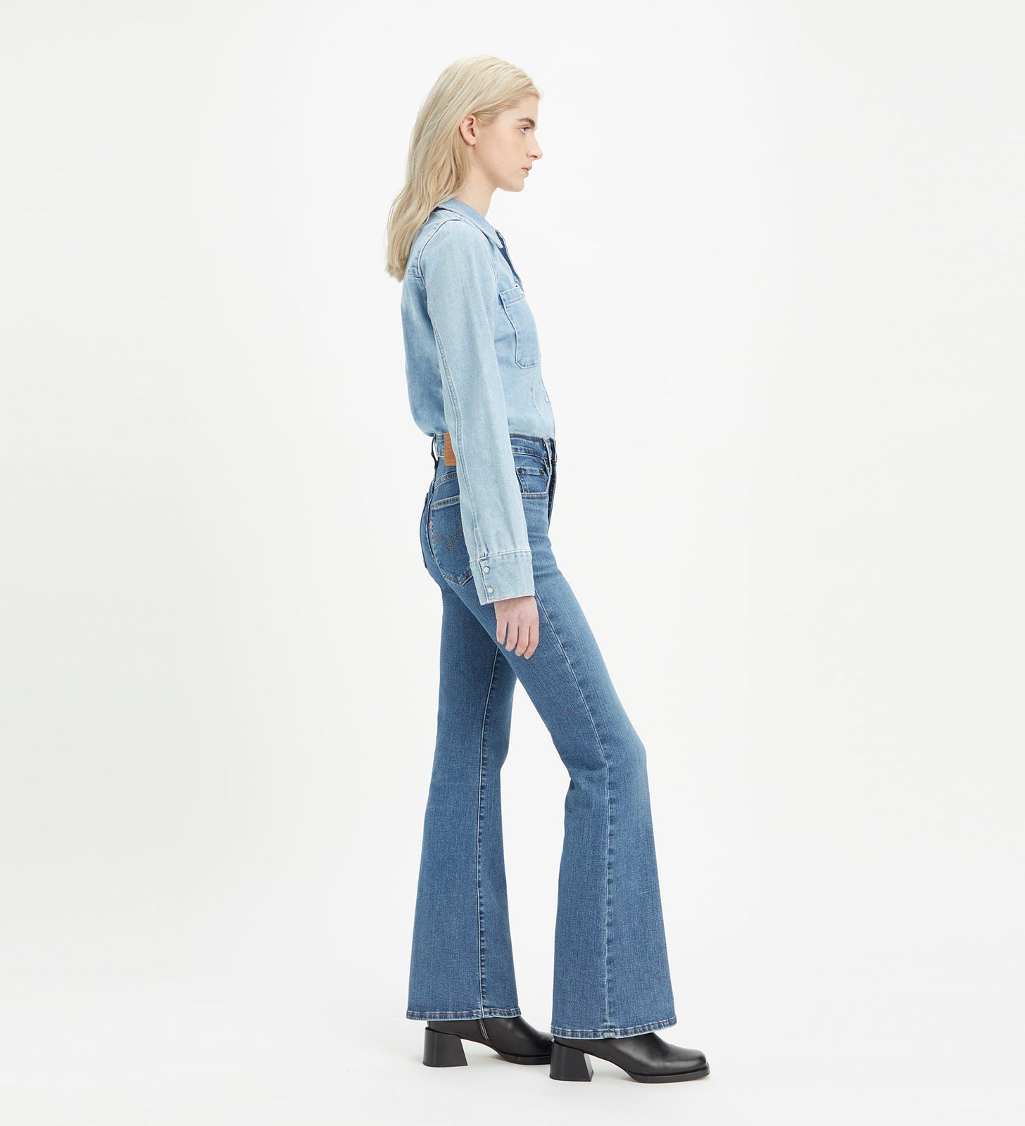 levi's® 726 高腰喇叭牛仔褲 | 女裝 A341000262430 Blue Wave Mid – Levi's 香港