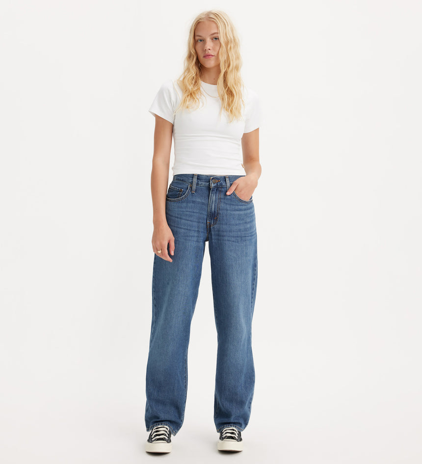 levi's® 寬鬆老爹牛仔褲 | 女裝 A349400322430 Blue Utopia – Levi's 香港