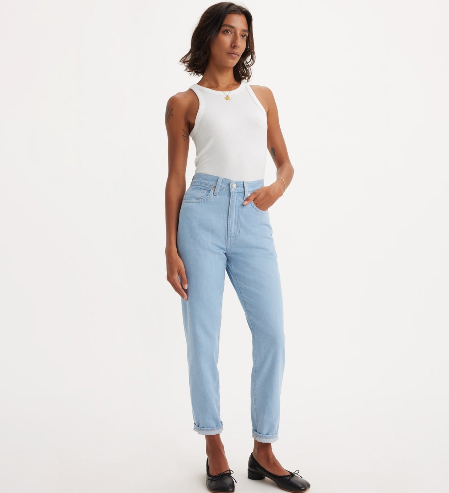 levi's® moj 日本製高腰男友 boyfriend 牛仔褲 | 女裝 A589300032527 MOJ Shinsenna – Levi's 香港