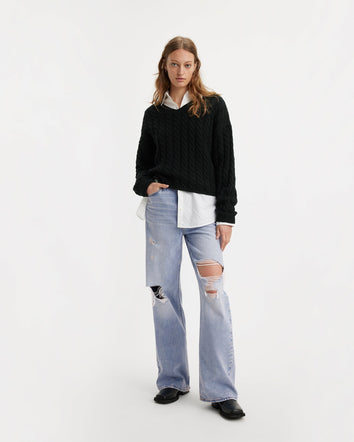 levi's® women's ribcage wide-leg jeans A608100082730 Bin Day - Med Indigo - Worn In  – Levi's Hong Kong