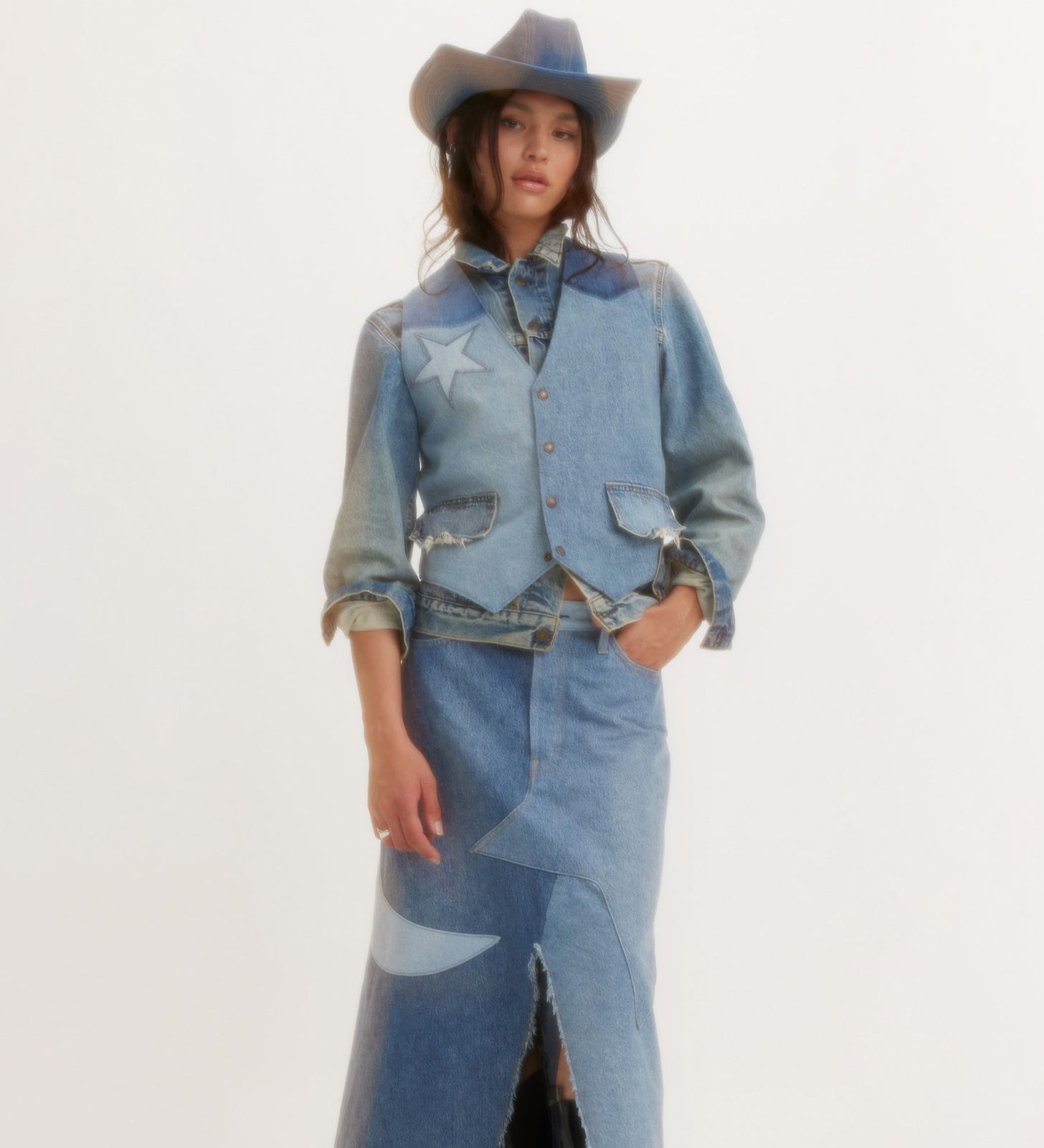 levi's® women's icon long skirt A83950000XS- Giddy Up – Levi's Hong Kong