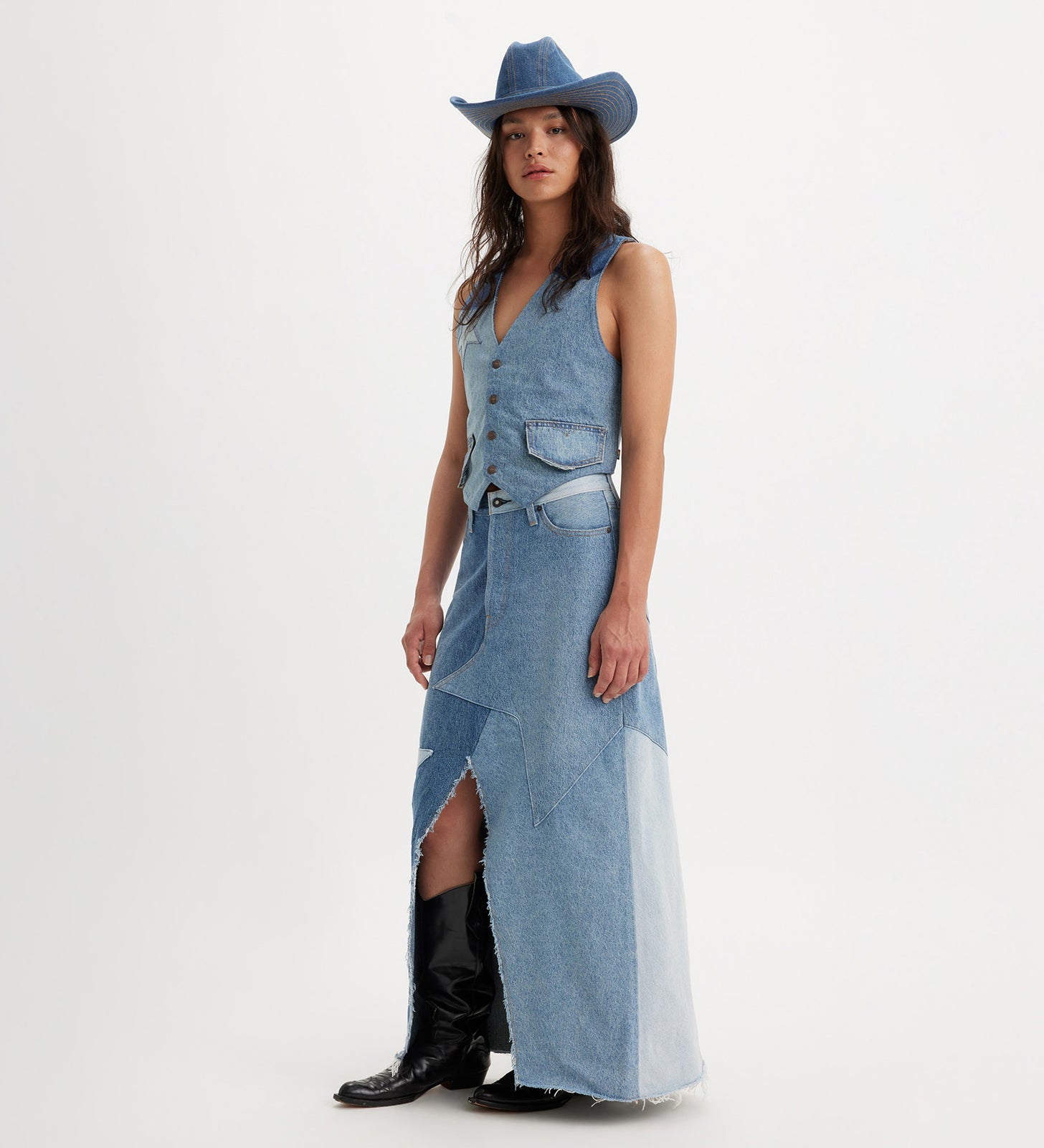 levi's® women's icon long skirt A83950000XS- Giddy Up – Levi's Hong Kong
