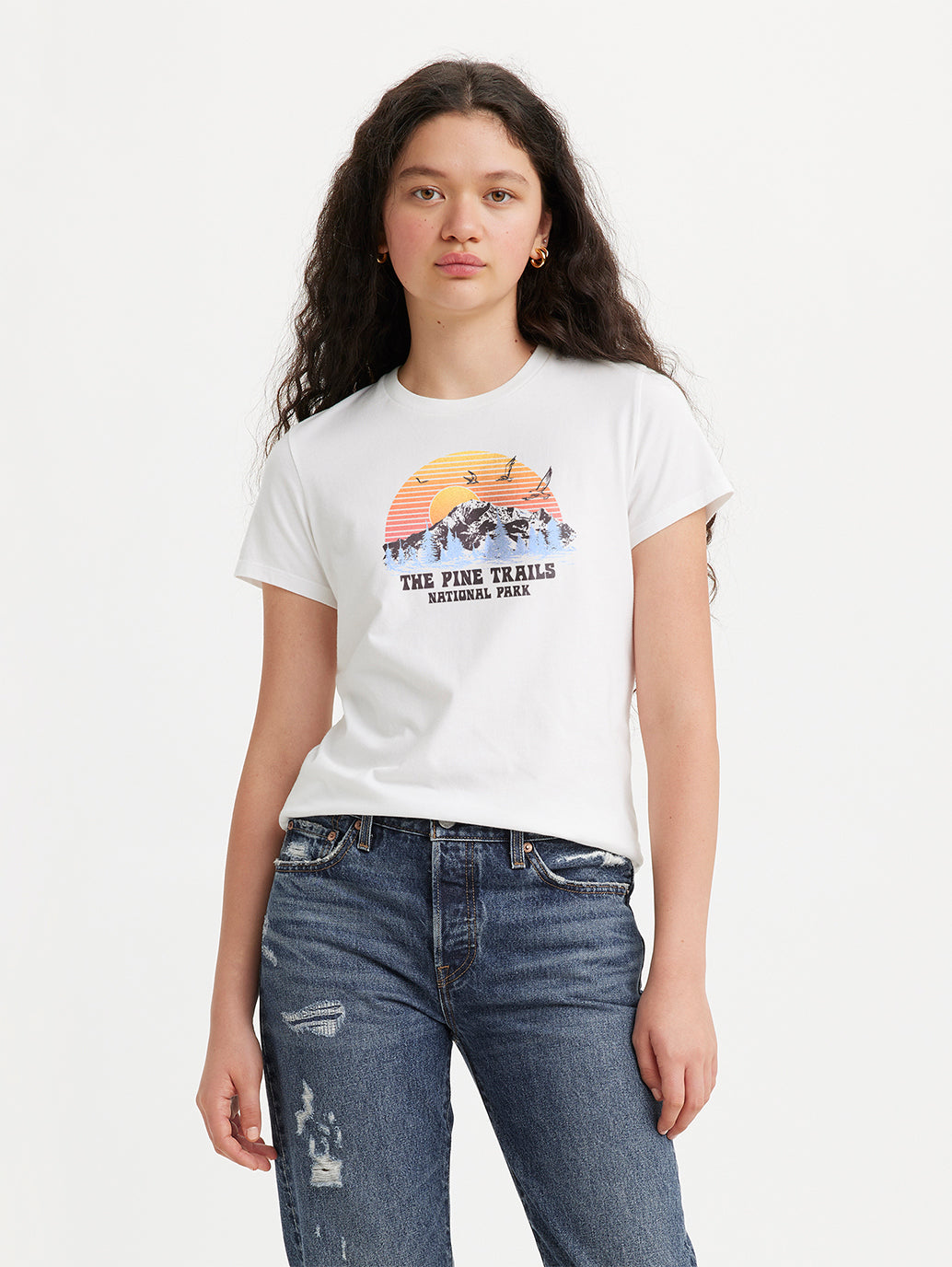 levi's® perfect t恤 | 女裝 173692706XS- White – Levi's 香港