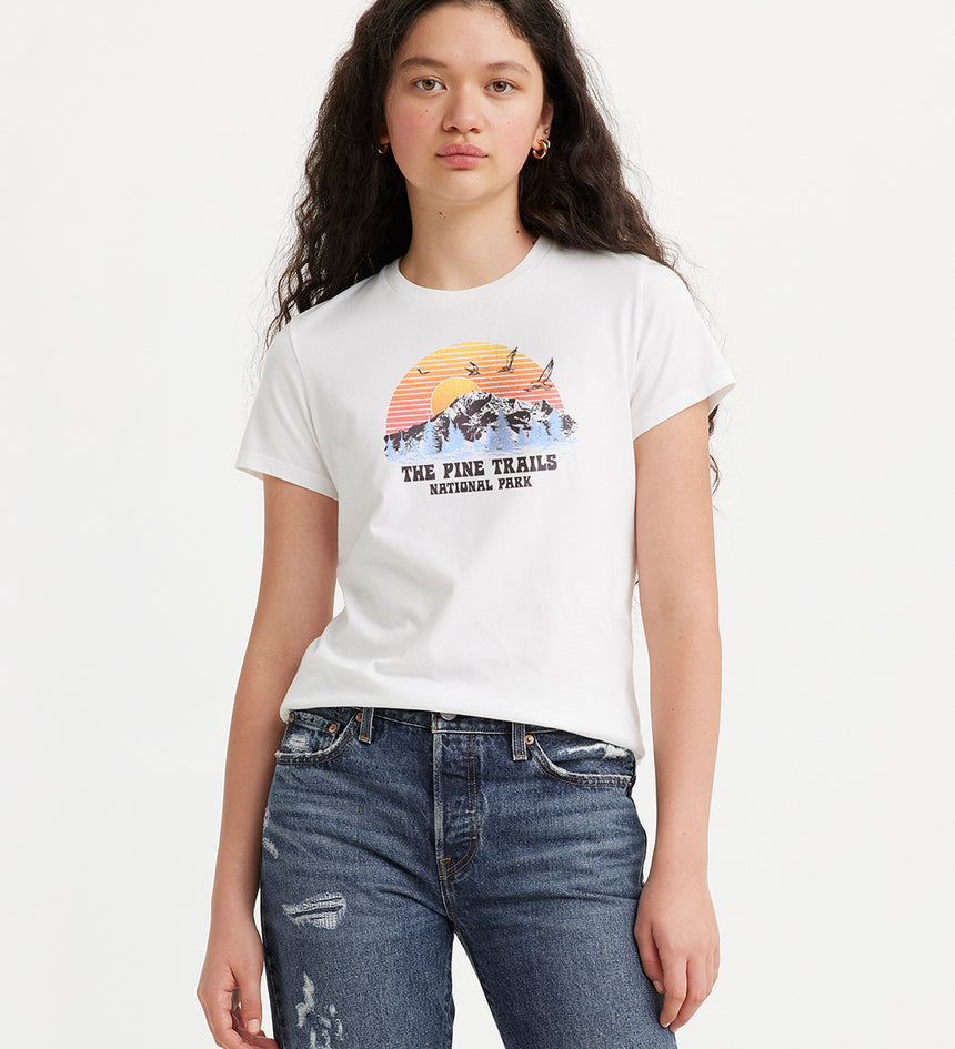 levi's® women's perfect t-shirt 173692706XS- White – Levi's Hong Kong