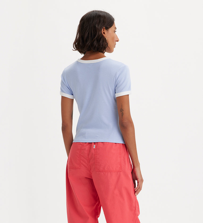 levi's® women's graphic rickie t-shirt A35190016S- Blue – Levi's Hong Kong