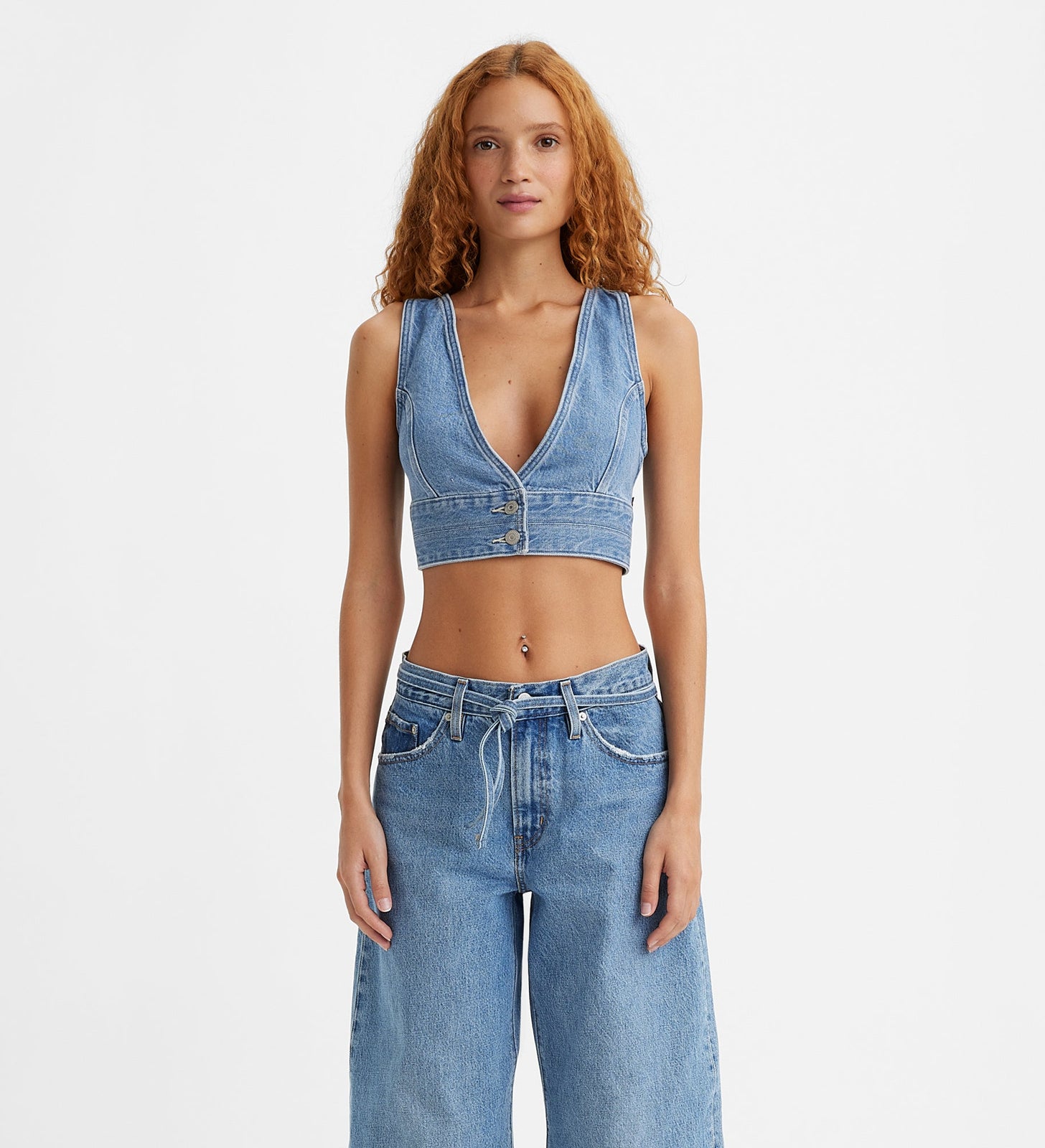 levi's® raine牛仔短版上衣 | 女裝 A48810000XS- Check Yourself 2 – Levi's 香港