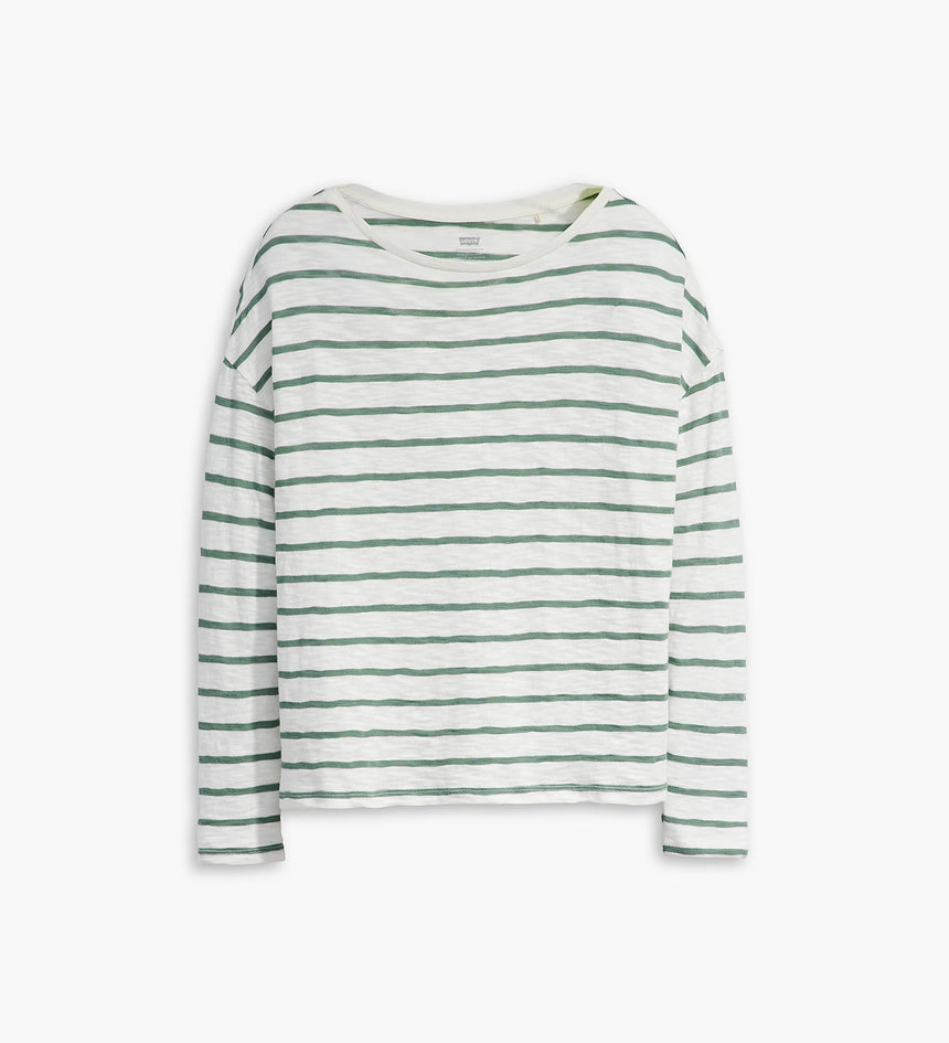levi's® women's margot long-sleeve t-shirt A72480001XS- Saint Stripe Dark Forest – Levi's Hong Kong