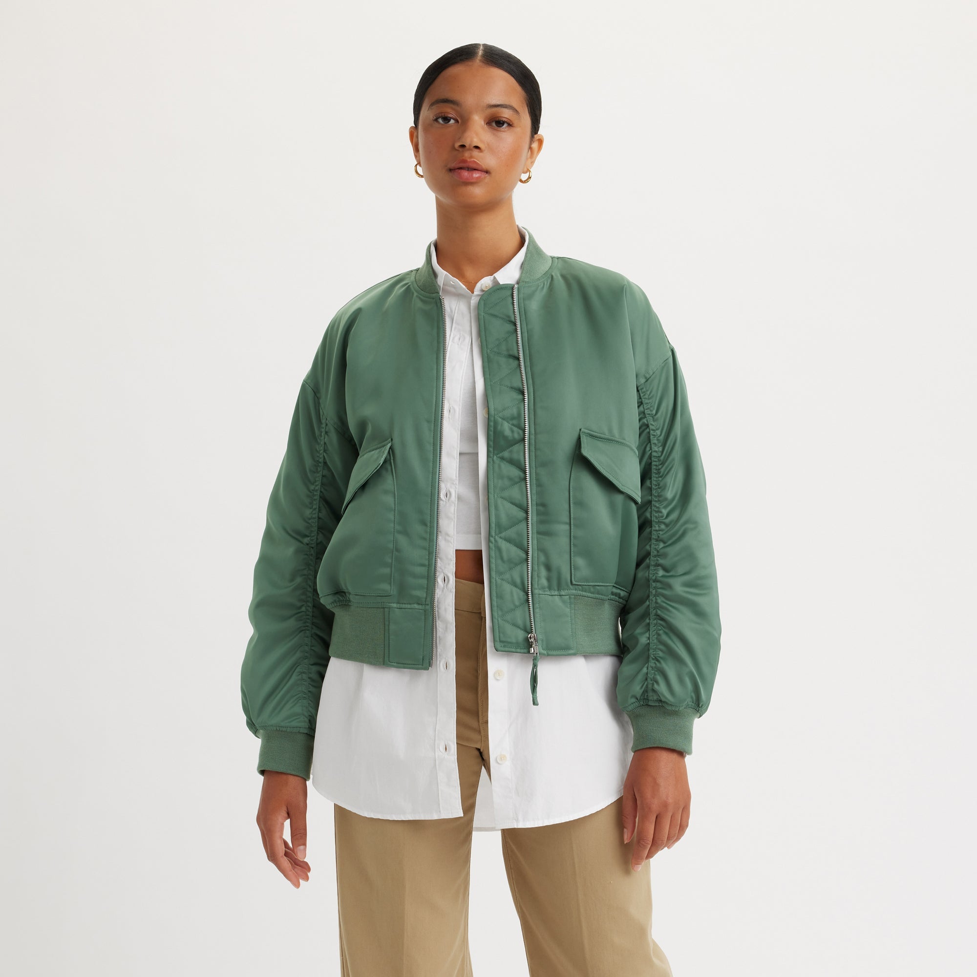 Levi's® Women's Andy Tech Jacket - Dark Forest | Levi's HK