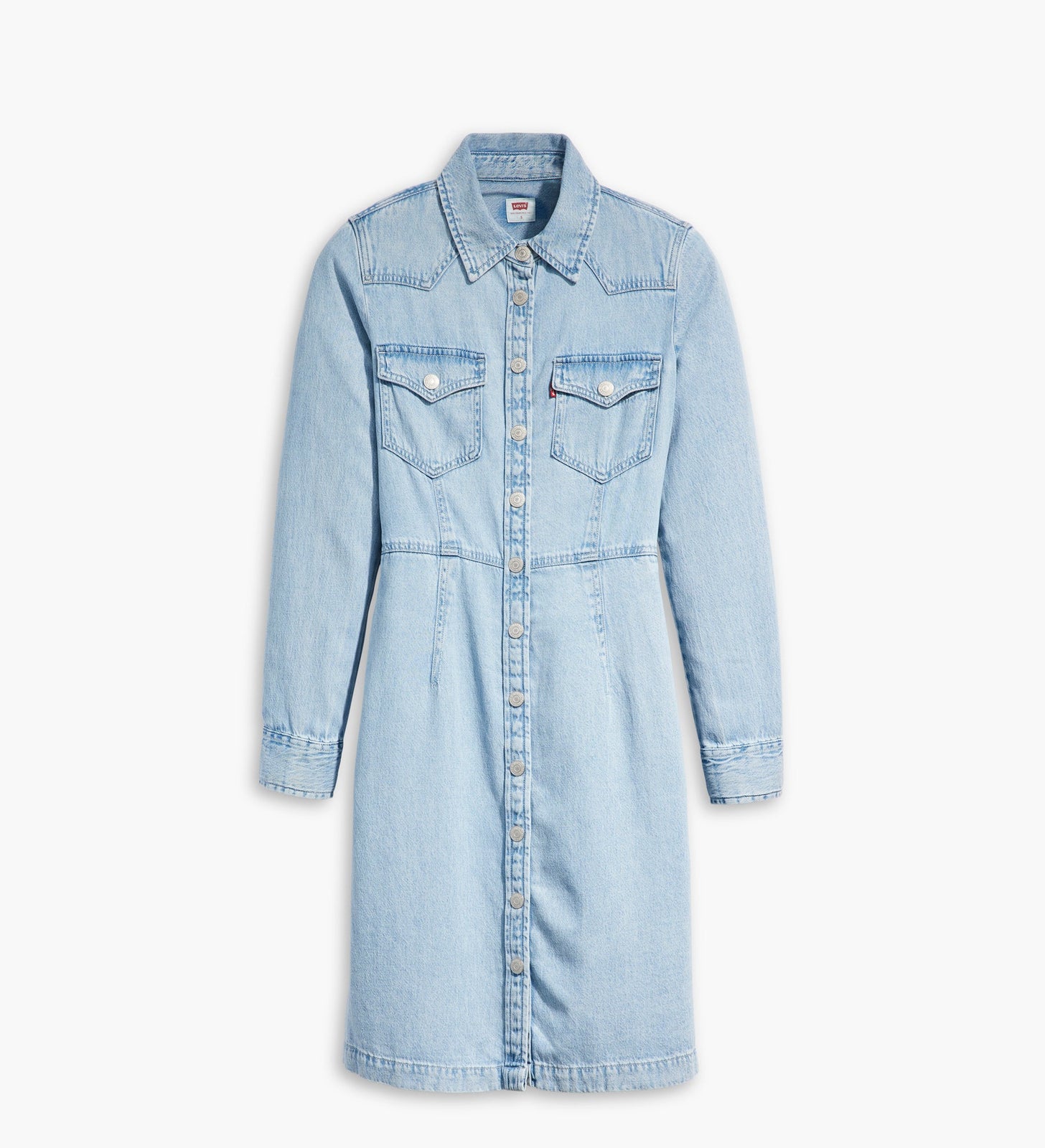 levi's® 牛仔西式連身裙 | 女裝 A75650001XXS- Medium Indigo - Worn In - Blue – Levi's 香港