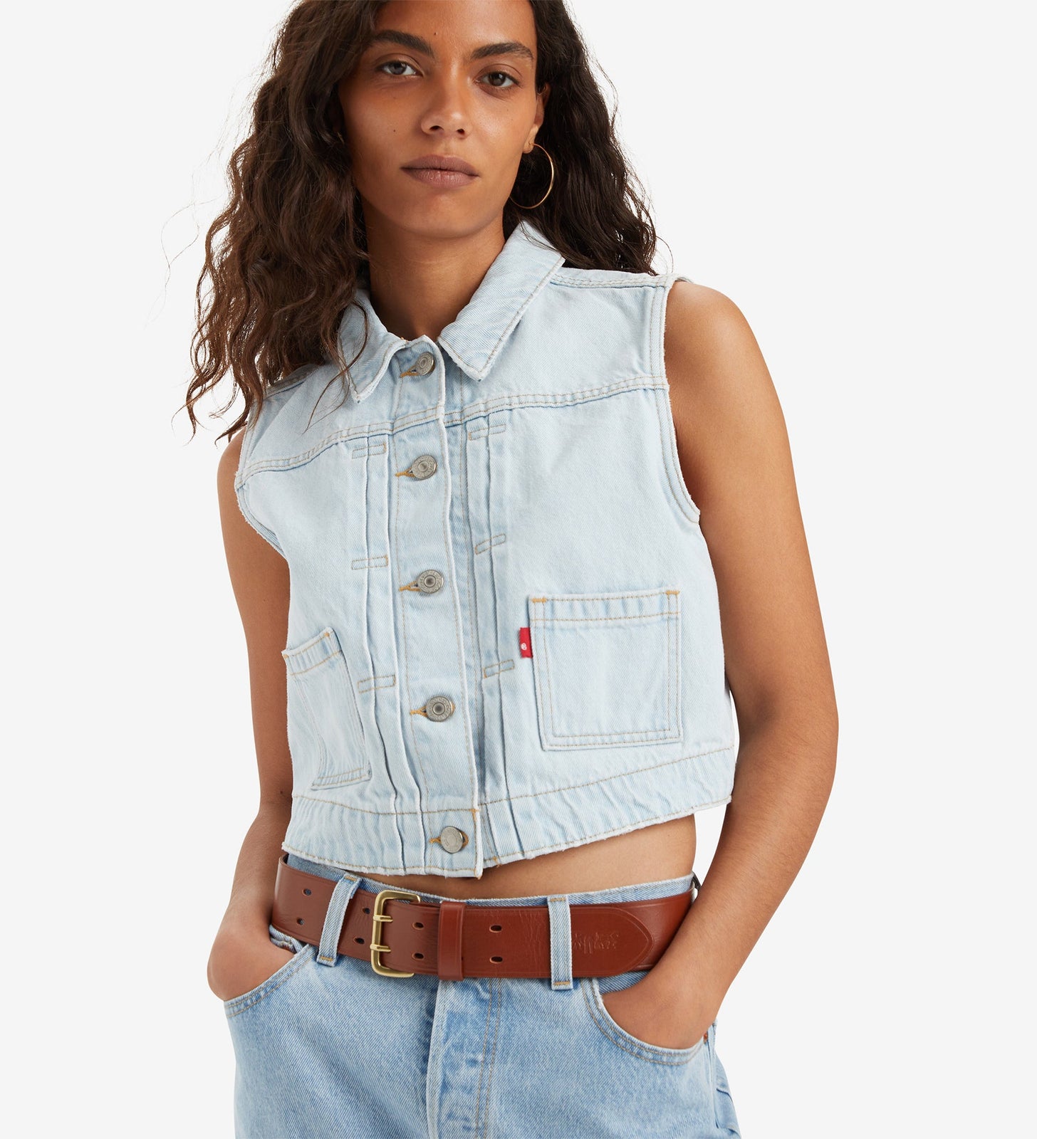 levi's® women's utility vest A75890001XXS- Sugar Cube – Levi's Hong Kong