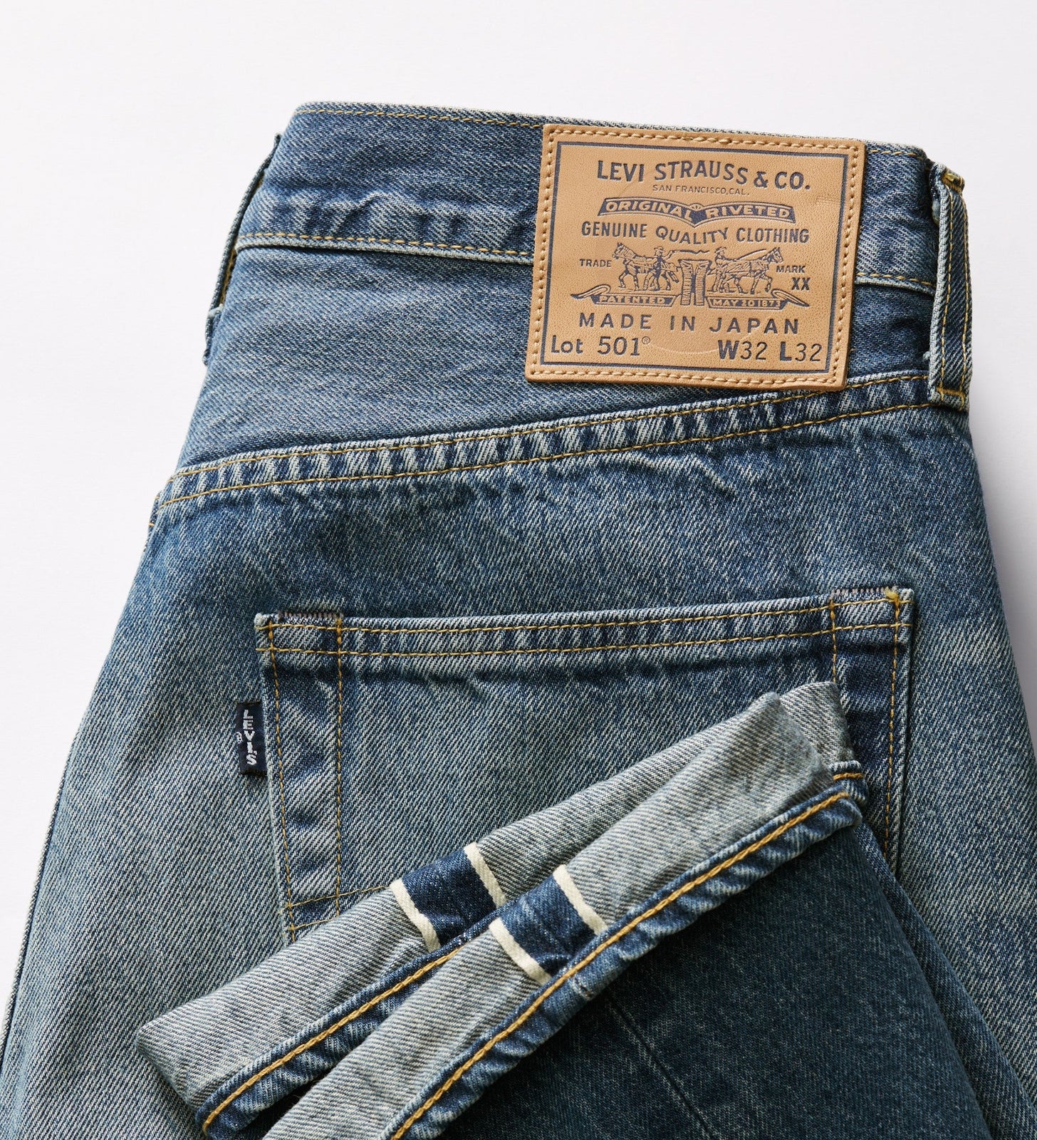 levi’s® men’s made in japan 1980s 501® jeans A587500083132 Mij Blu Weave – Levi's Hong Kong