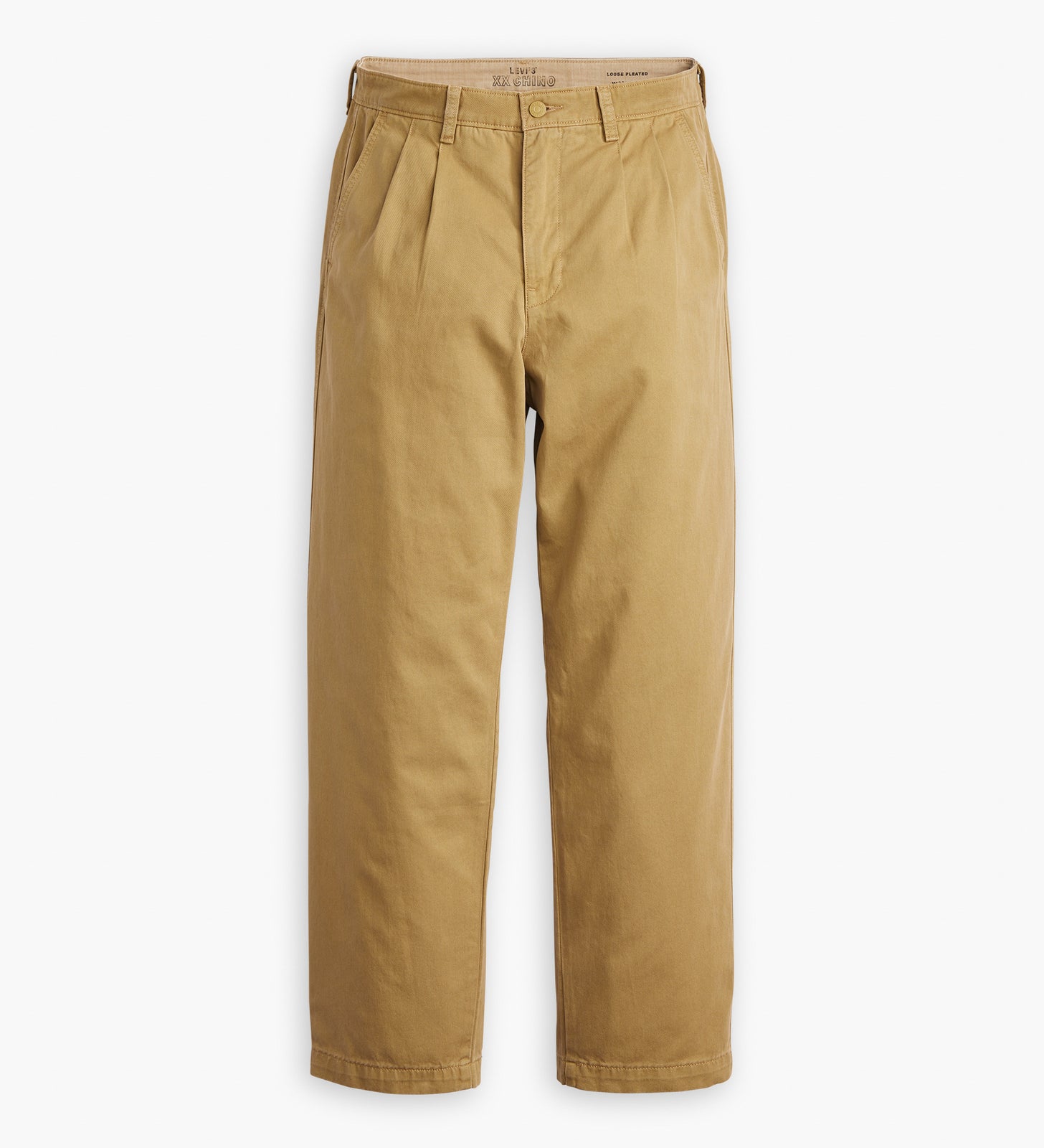 levi's® men's xx chino loose straight pleated pants A921100062832 British Khaki Non-stretch Twill Garment Dye – Levi's Hong Kong