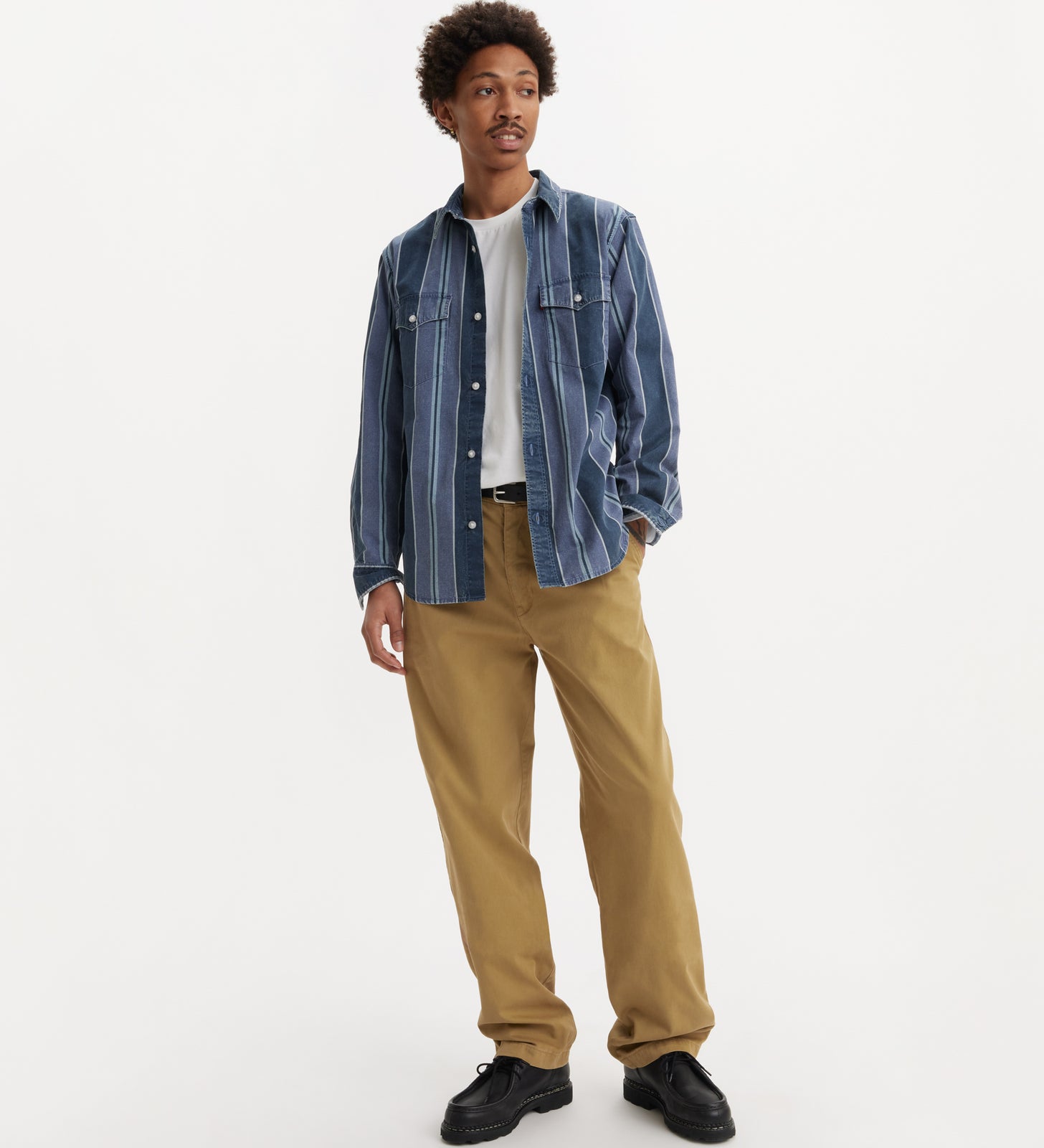 levi's® men's xx chino loose straight pleated pants A921100062832 British Khaki Non-stretch Twill Garment Dye – Levi's Hong Kong