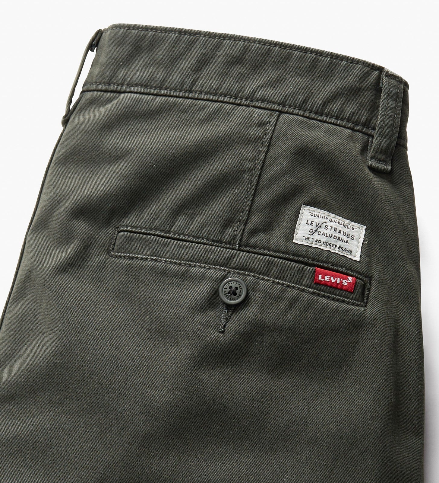 levi's® men's xx chino loose straight pleated pants A921100073032 Pirate Black Non-stretch Twill Garment Dye – Levi's Hong Kong