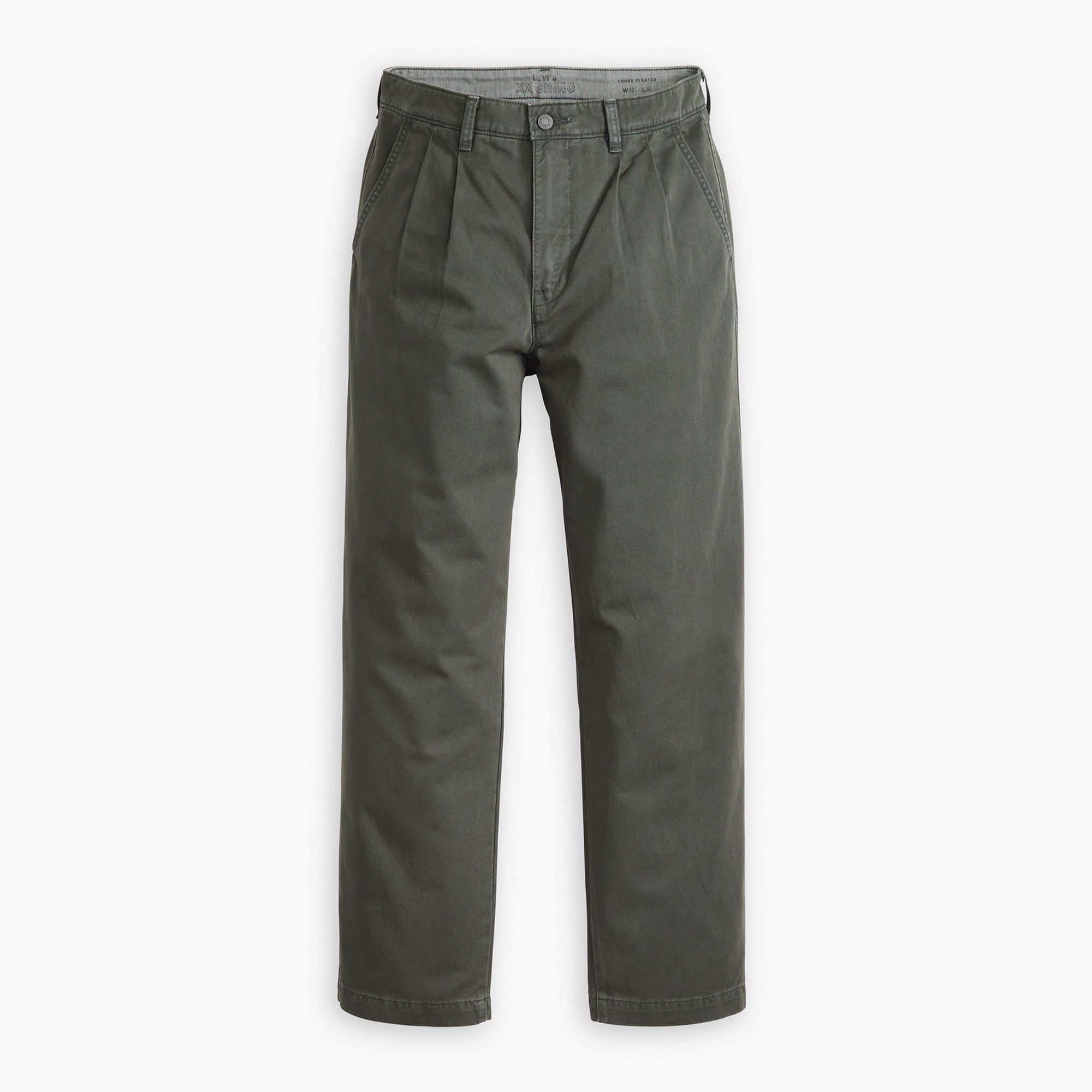 Levi's® Men's XX Chino Loose Straight Pleated Pants - Pirate Black  Non-stretch Twill Garment Dye | Levi's HK – Levi's® Hong Kong