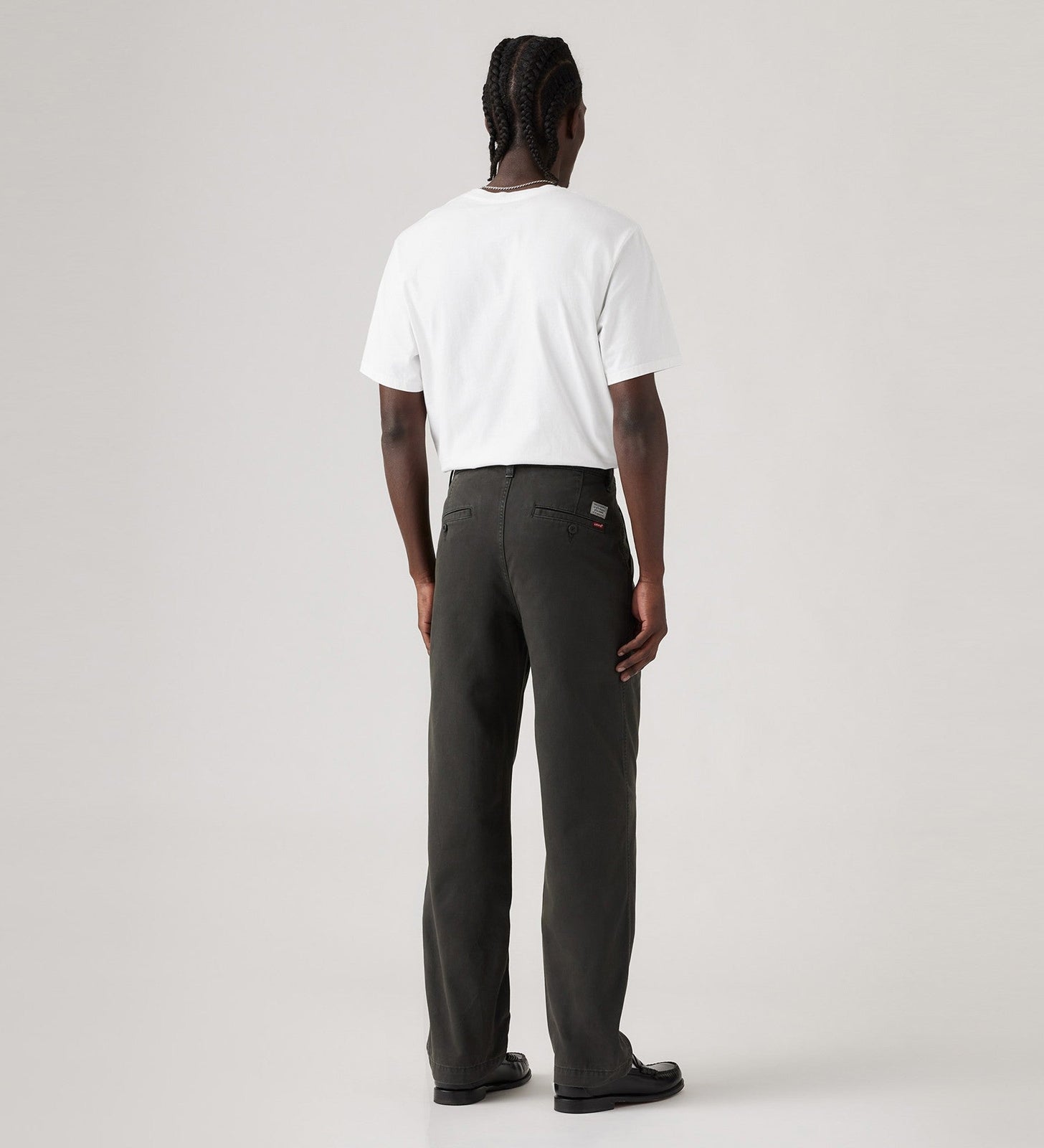 levi's® men's xx chino loose straight pleated pants A921100073032 Pirate Black Non-stretch Twill Garment Dye – Levi's Hong Kong