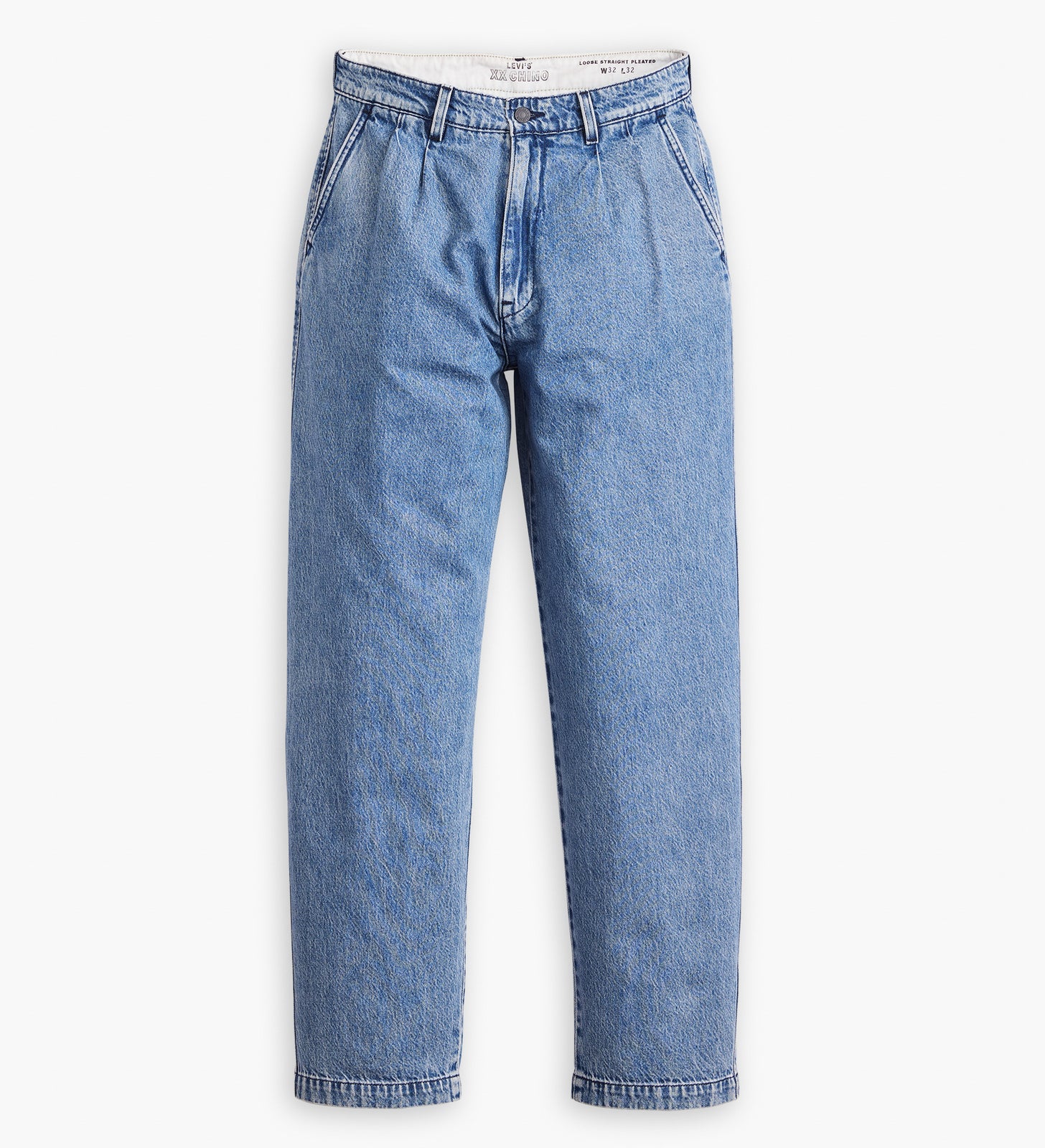 levi's® men's xx chino loose straight pleated pants A921100083032 Quarter Past Mid-Wash Denim – Levi's Hong Kong