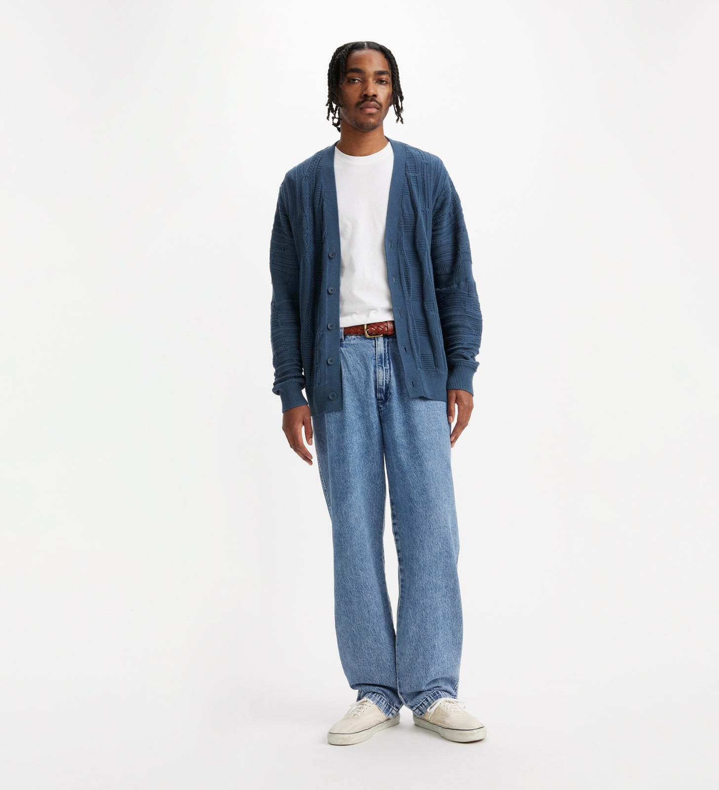 levi's® men's xx chino loose straight pleated pants A921100083032 Quarter Past Mid-Wash Denim – Levi's Hong Kong