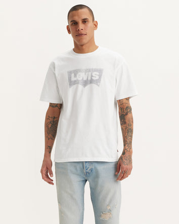 levi's® 印花復古版型t-shirt | 男裝 873730212XS- Wonky Batwing White+  – Levi's 香港