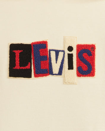 levi’s® skateboarding men’s hooded sweatshirt A10080014S- Angora Dots Cream And Red  – Levi's Hong Kong