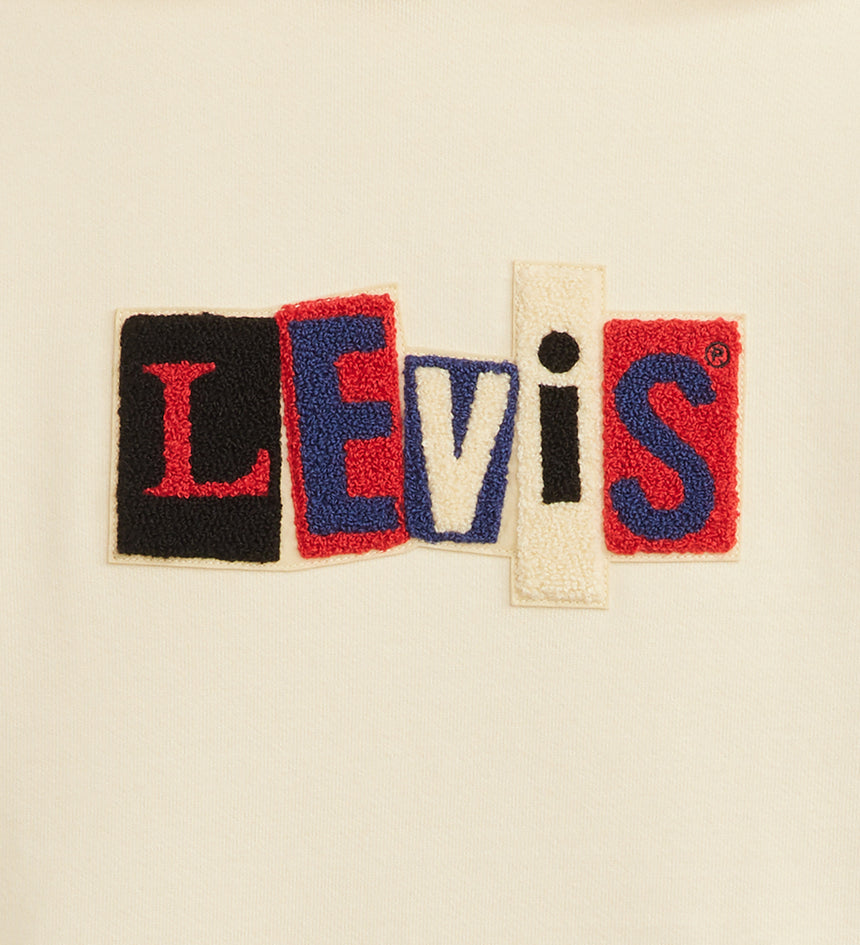 levi’s® skateboarding men’s hooded sweatshirt A10080014S- Angora Dots Cream And Red – Levi's Hong Kong