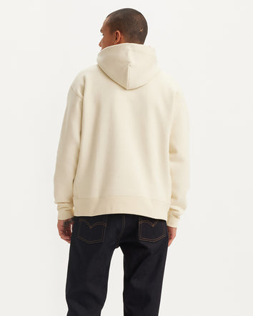 levi’s® skateboarding men’s hooded sweatshirt A10080014S- Angora Dots Cream And Red  – Levi's Hong Kong