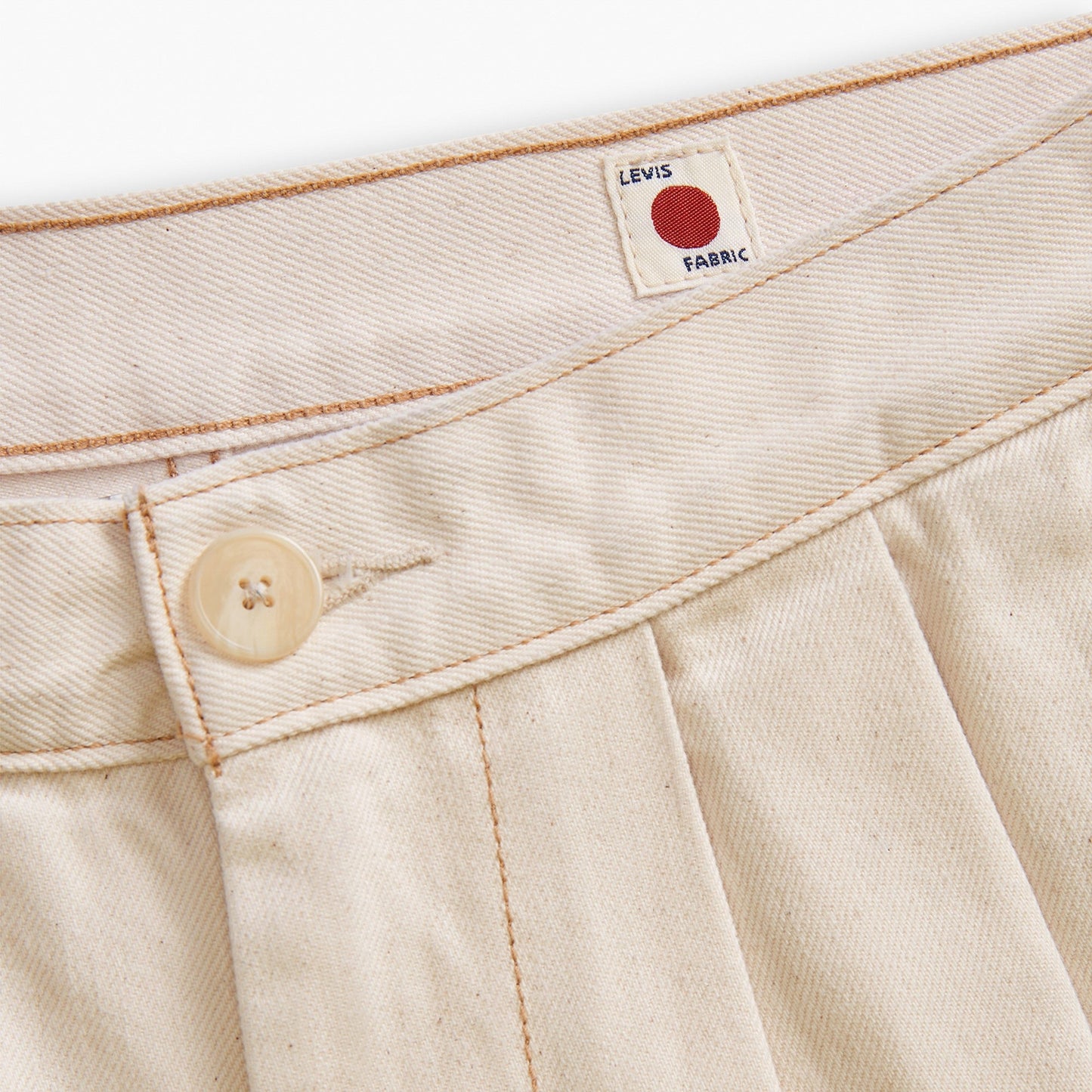 Levi’s® 日本布料牛仔褶皺長褲| 女裝
