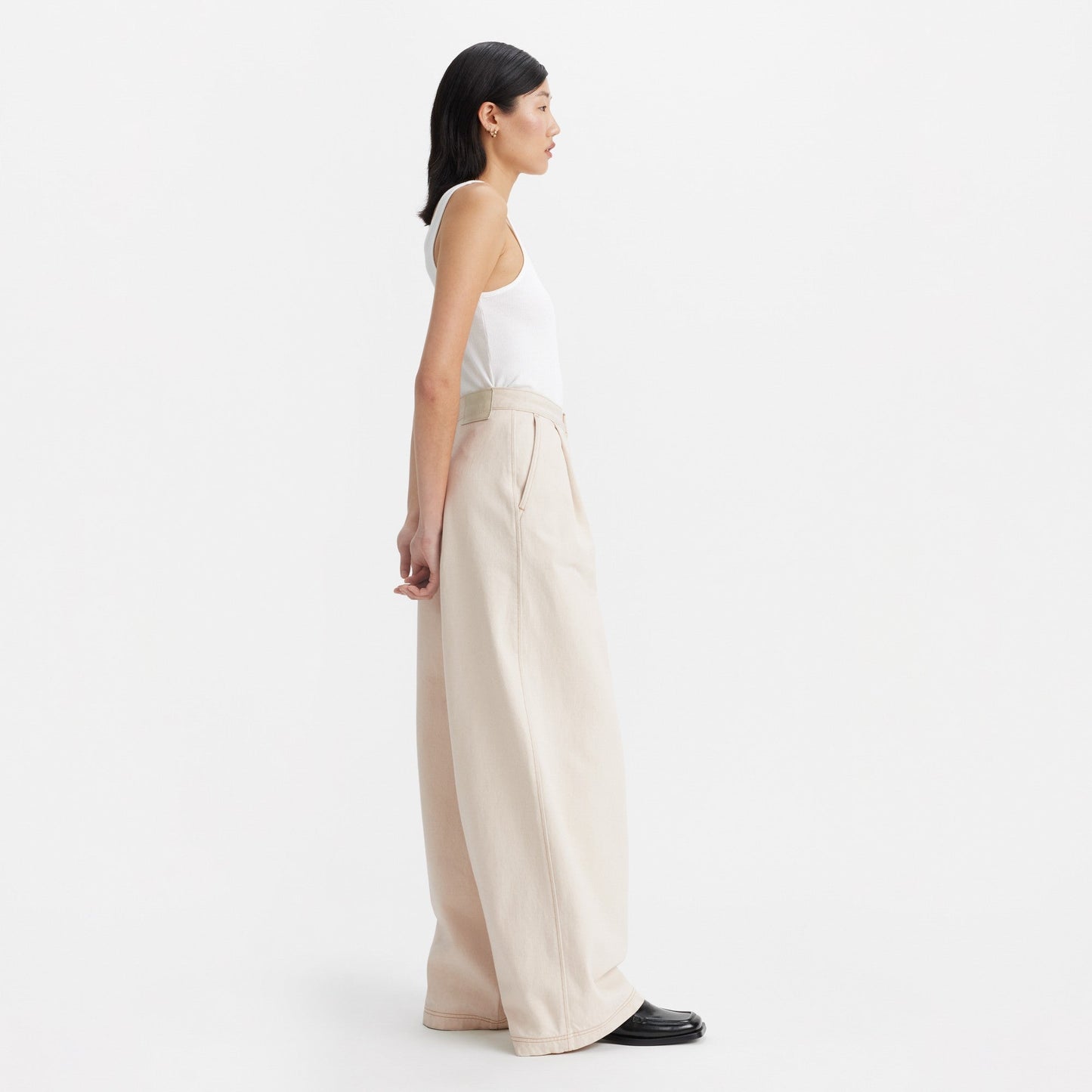 Levi’s® 日本布料牛仔褶皺長褲| 女裝