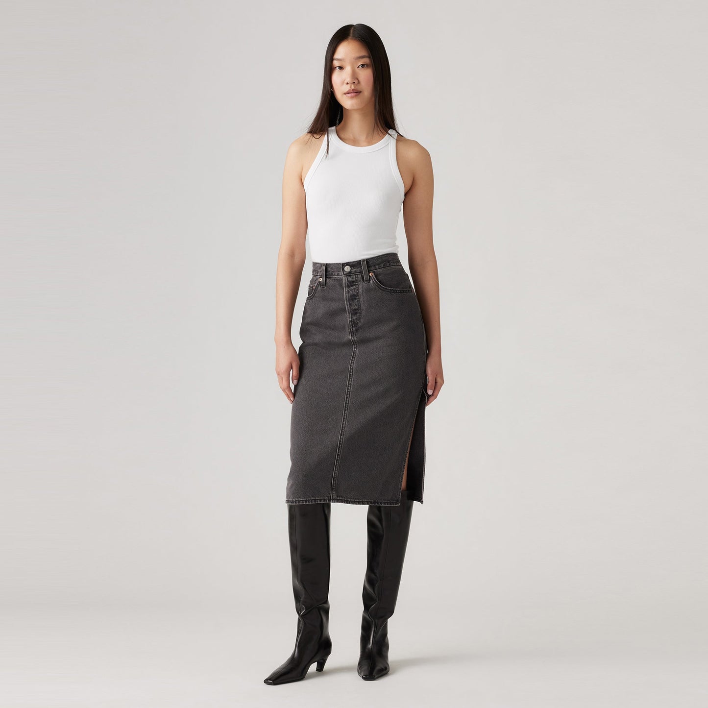 Levi's® 側開叉短裙 | 女裝