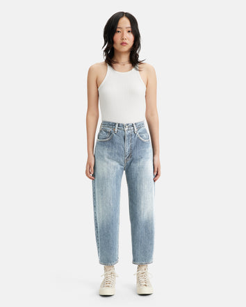levi’s® women’s made in japan barrel jeans A5889000625- Mij Blu Lattice  – Levi's Hong Kong