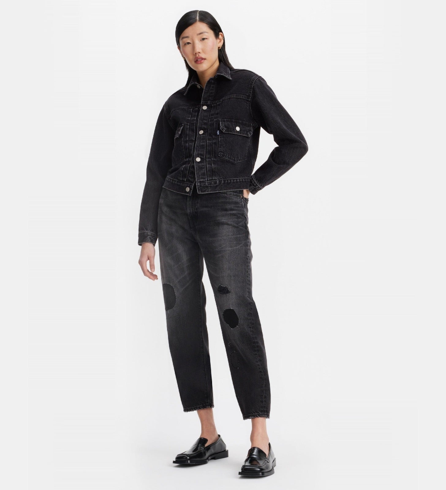 levi’s® 日本製 barrel 牛仔褲| 女裝 A5889000825- Mij Black Gold – Levi's 香港