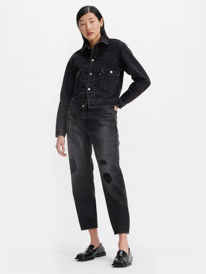 levi’s® women’s made in japan barrel jeans A5889000827- Mij Black Gold  – Levi's Hong Kong