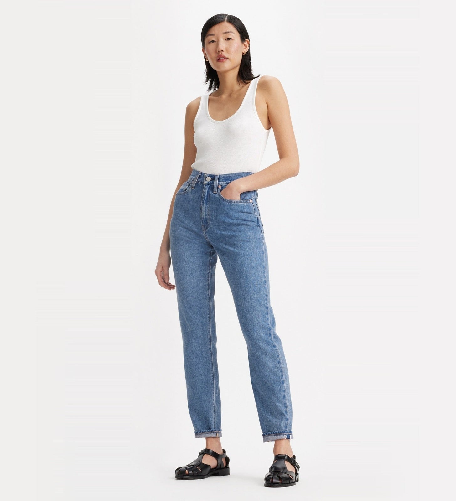 levi’s® women’s high-waisted boyfriend jeans A589300072427 Moj Blue Moon – Levi's Hong Kong