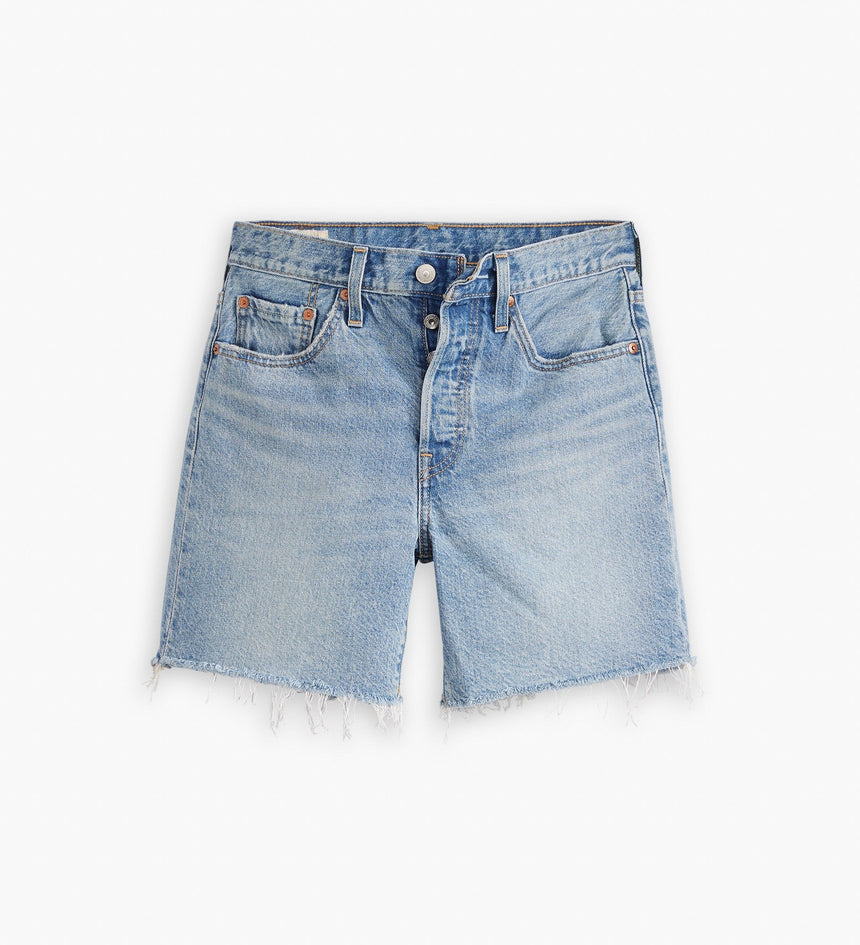 levi's® women's 501® mid-thigh shorts A9296000124- Light Indigo - Worn In – Levi's Hong Kong