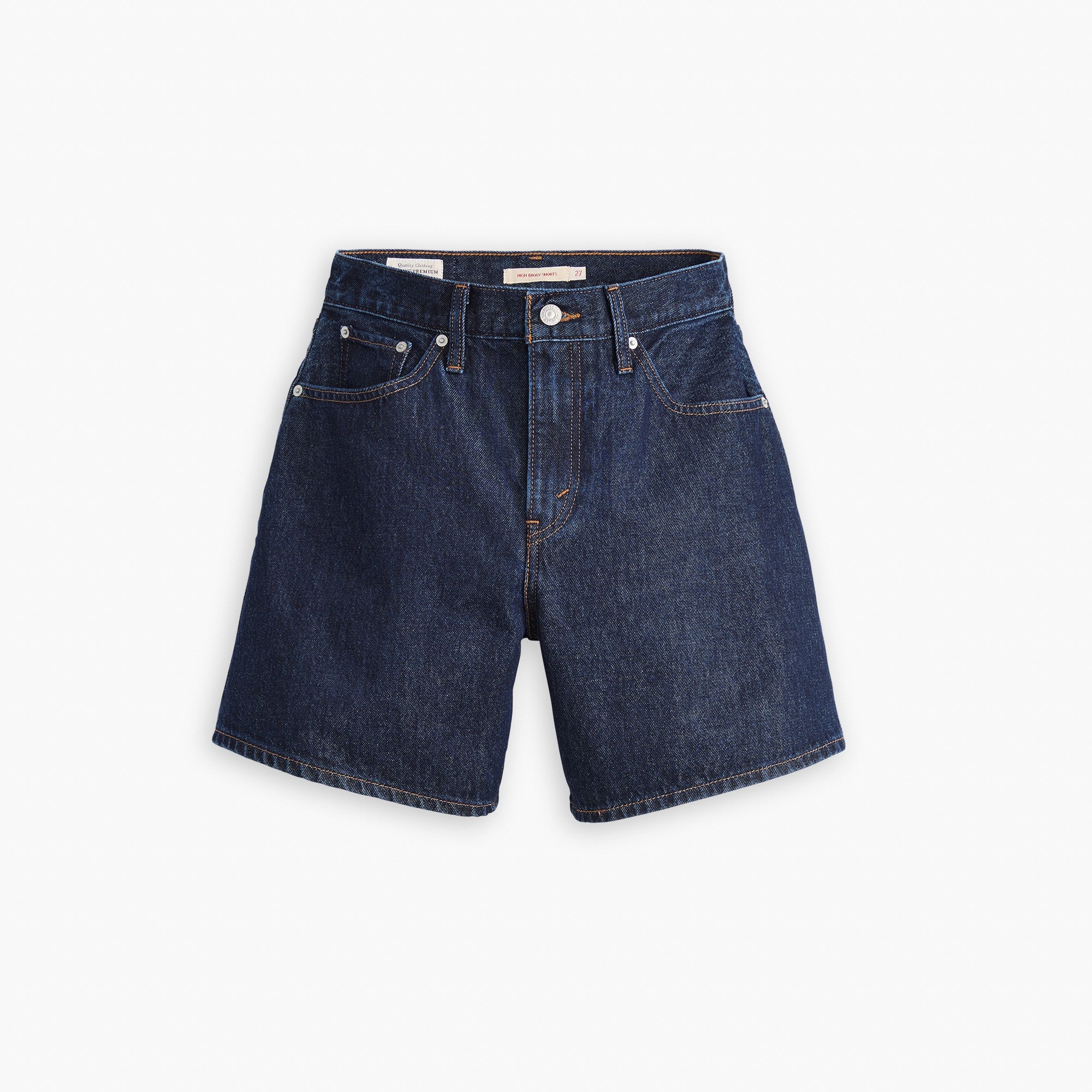 Levi's® Women's High-Rise Baggy Shorts Dark Indigo Flat Finish