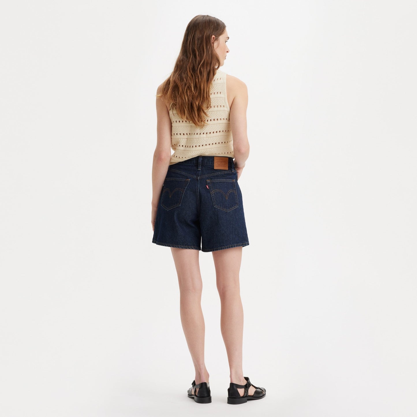 Levi's® 高腰 BAGGY 寬鬆短褲|女裝