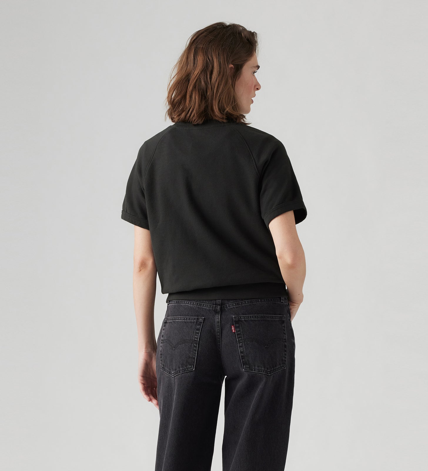 levi's® 圖案海軍風短袖衛衣| 女裝 A73950005XS- Hippie Pull Fleece Pirate Black – Levi's 香港