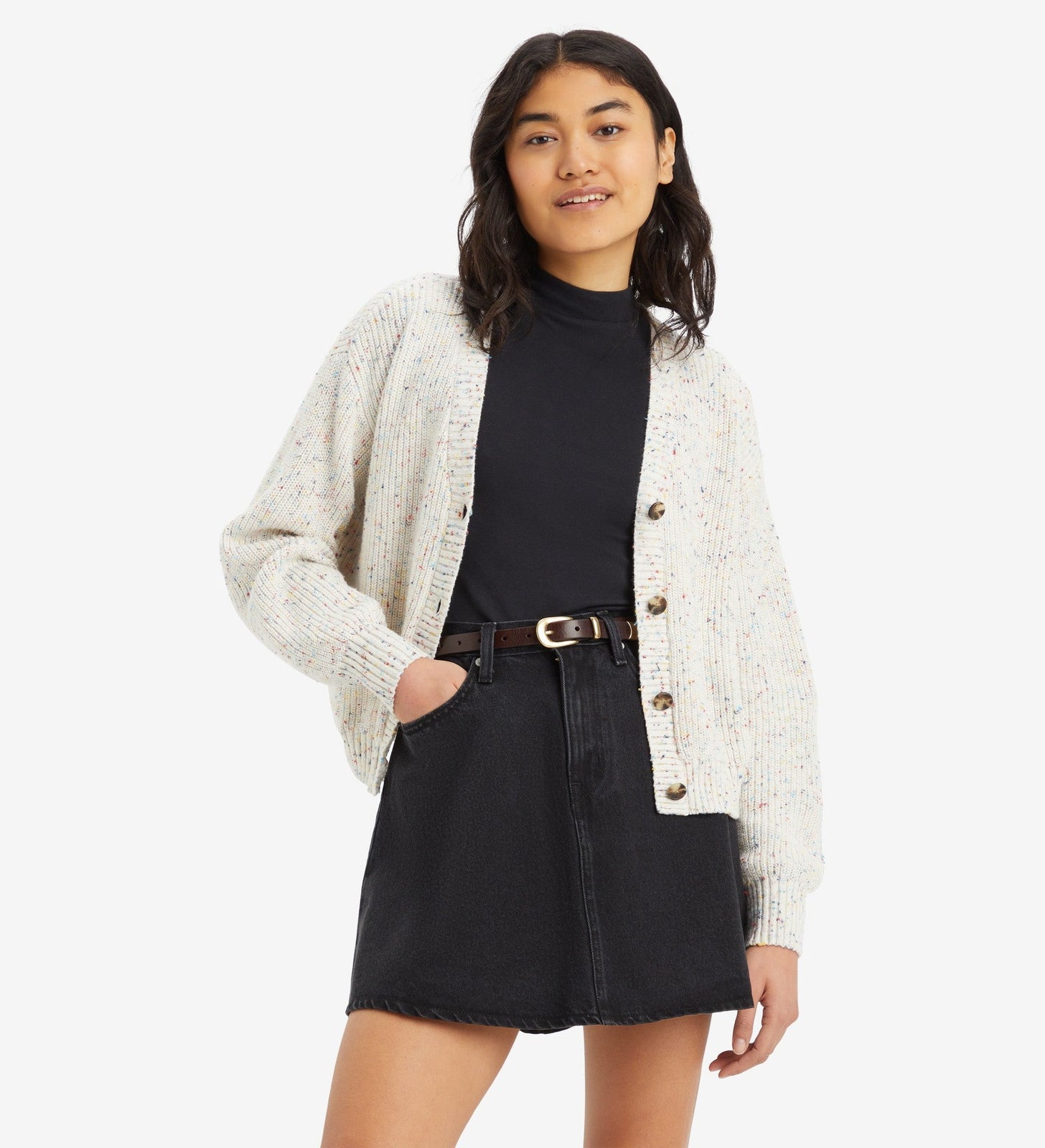 levi's® women's snowflake cardigan A87280000XXS- Sunny Cream – Levi's Hong Kong